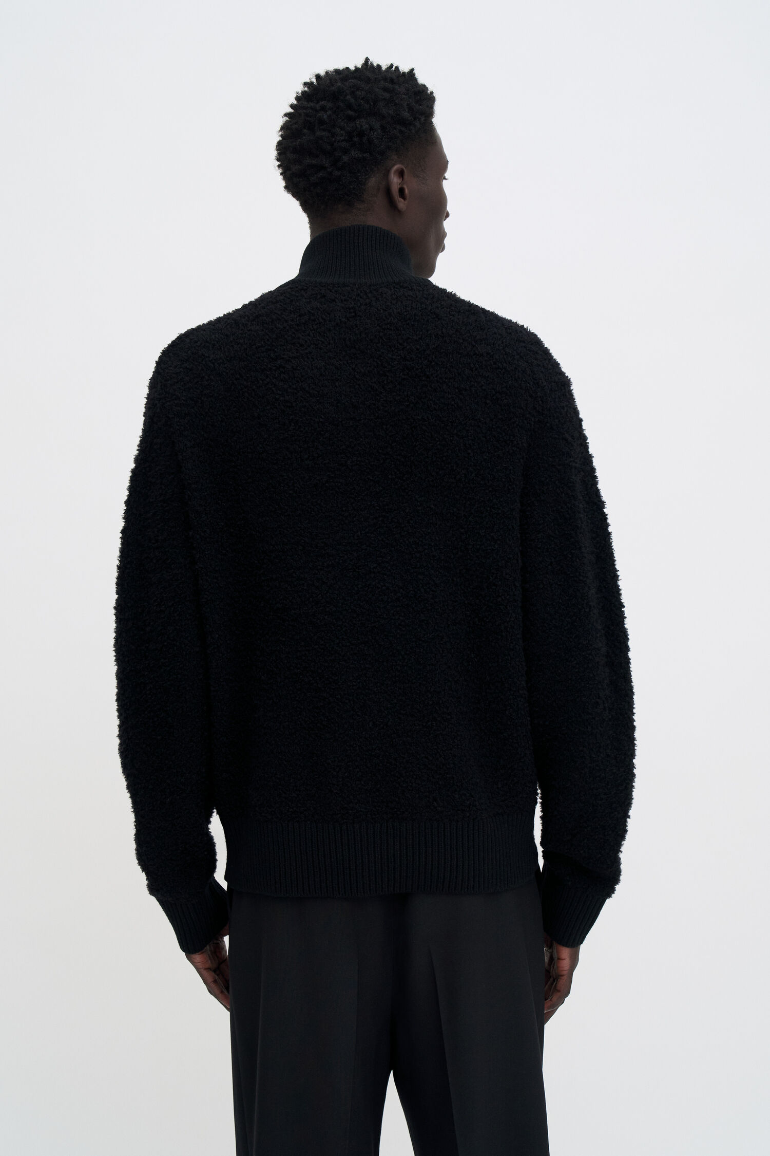 Fluffy Half Zip Sweater