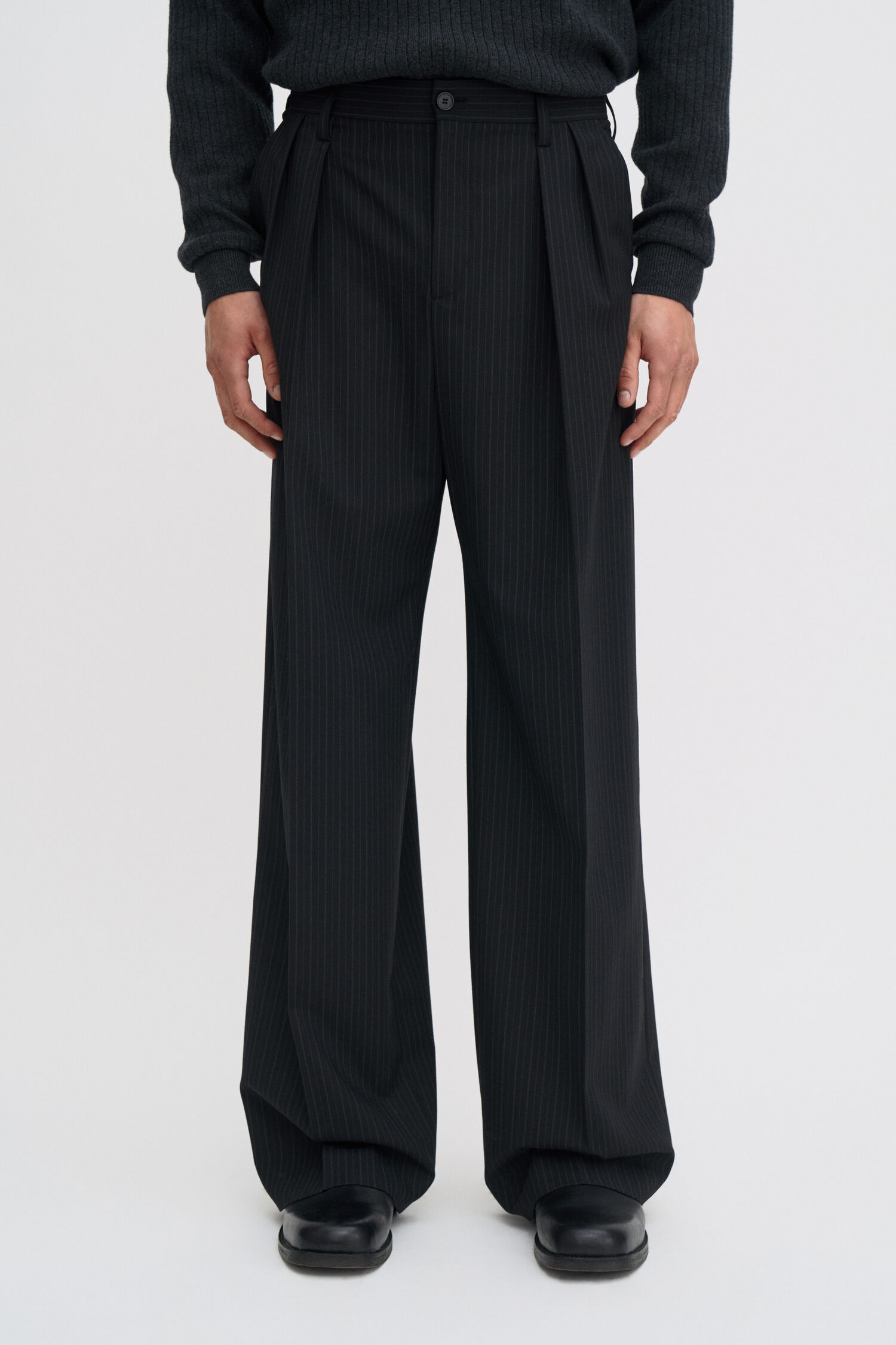 Milo Pinstripe Trousers