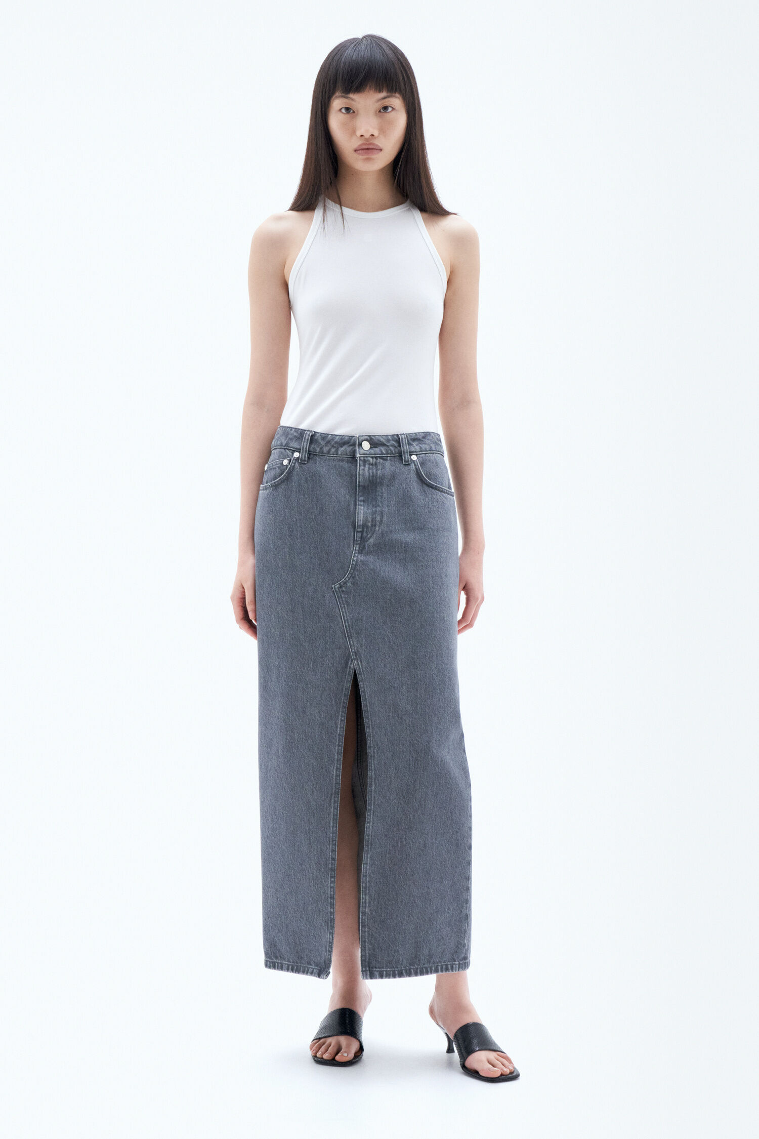 Filippa k top alicia denim skirt