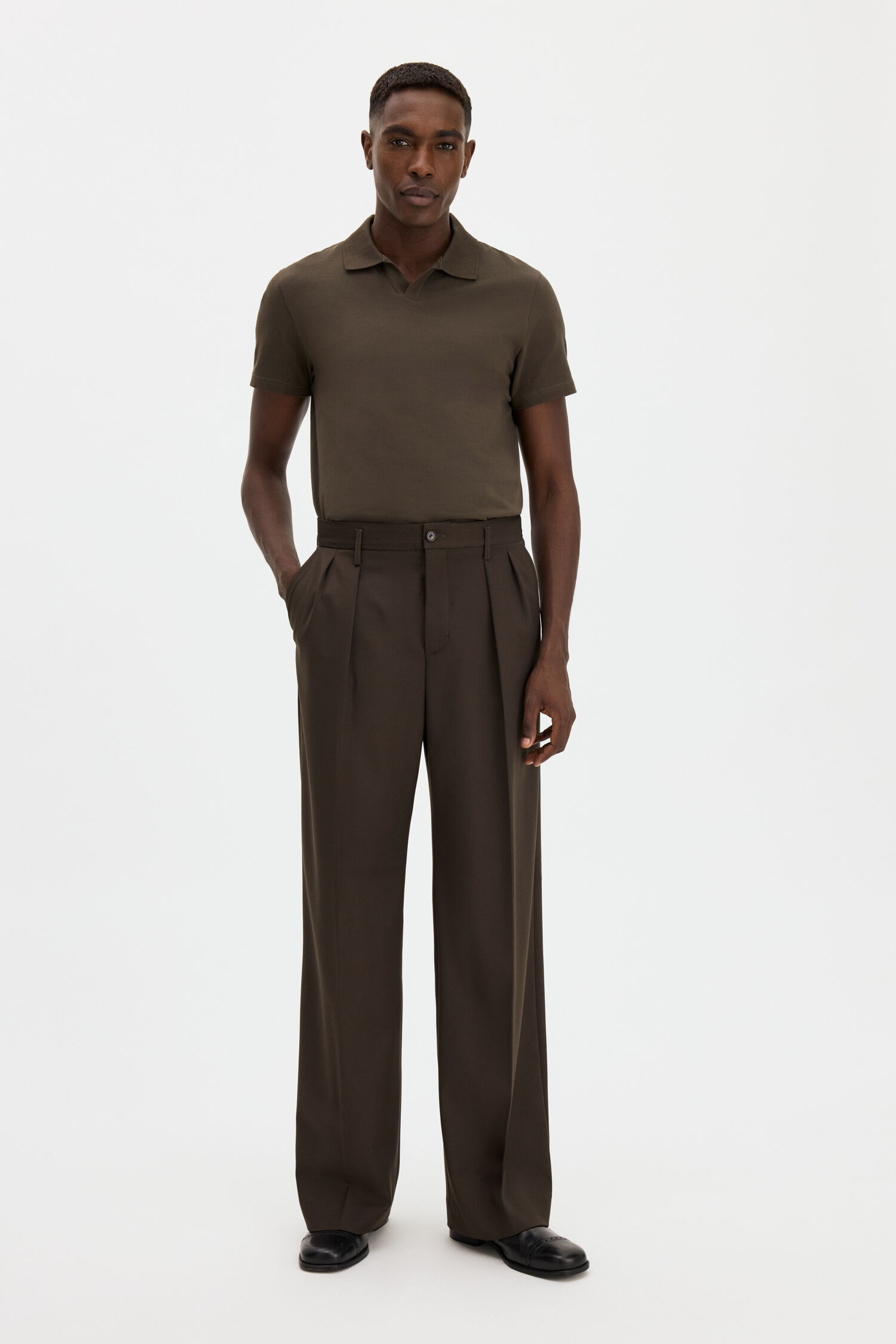 Stretch Cotton Polo T-Shirt