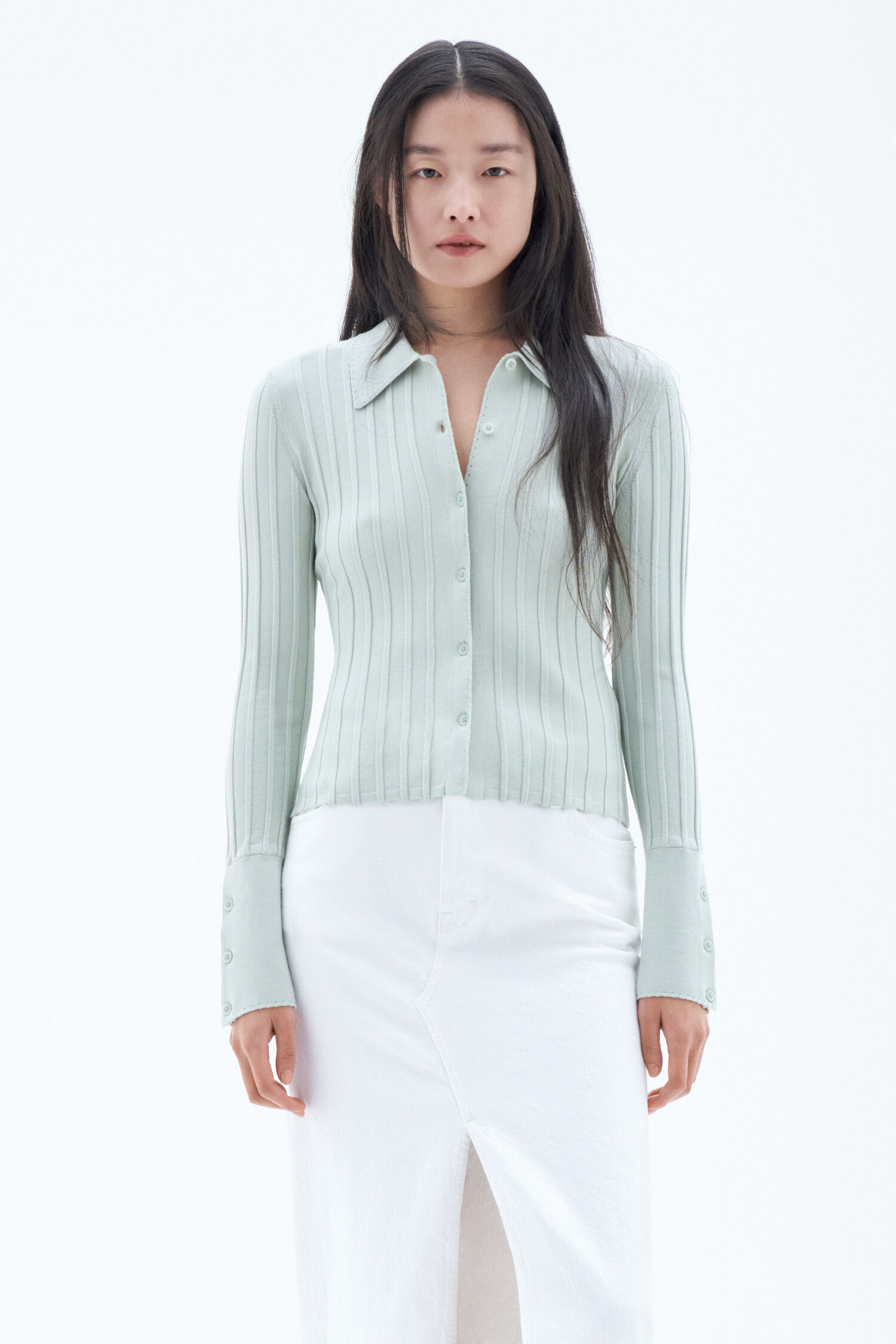 Mint green dress shirt womens online