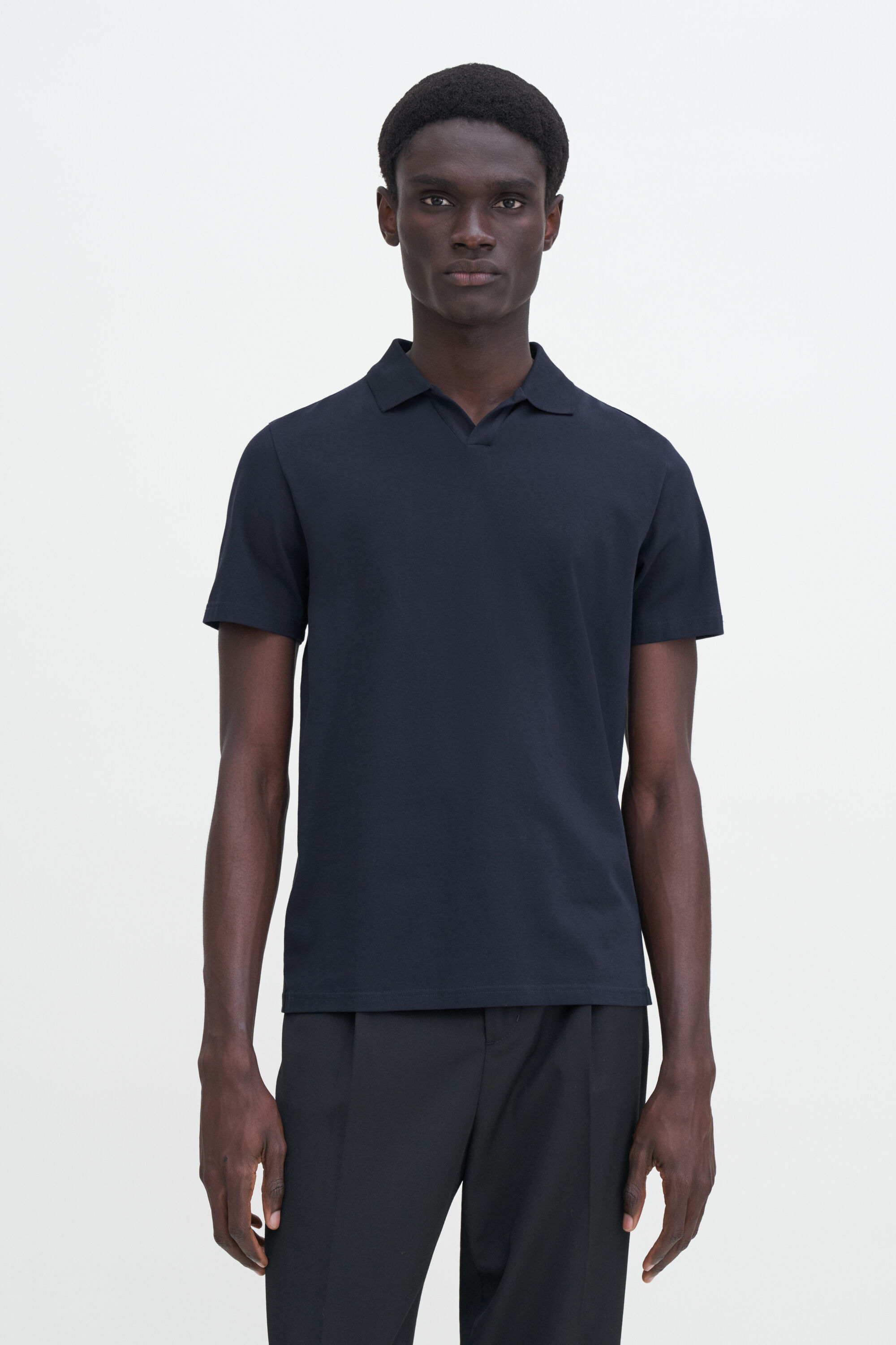 Stretch Cotton Polo T Shirt