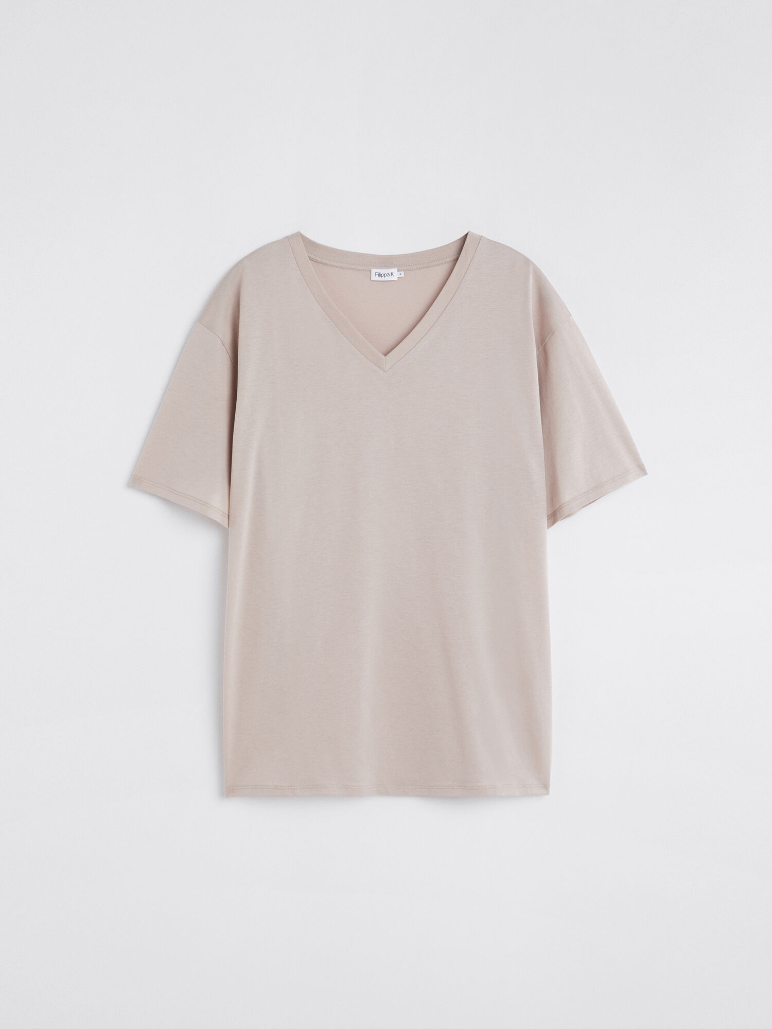 Soft Cotton V-neck T-shirt | Filippa-k.com