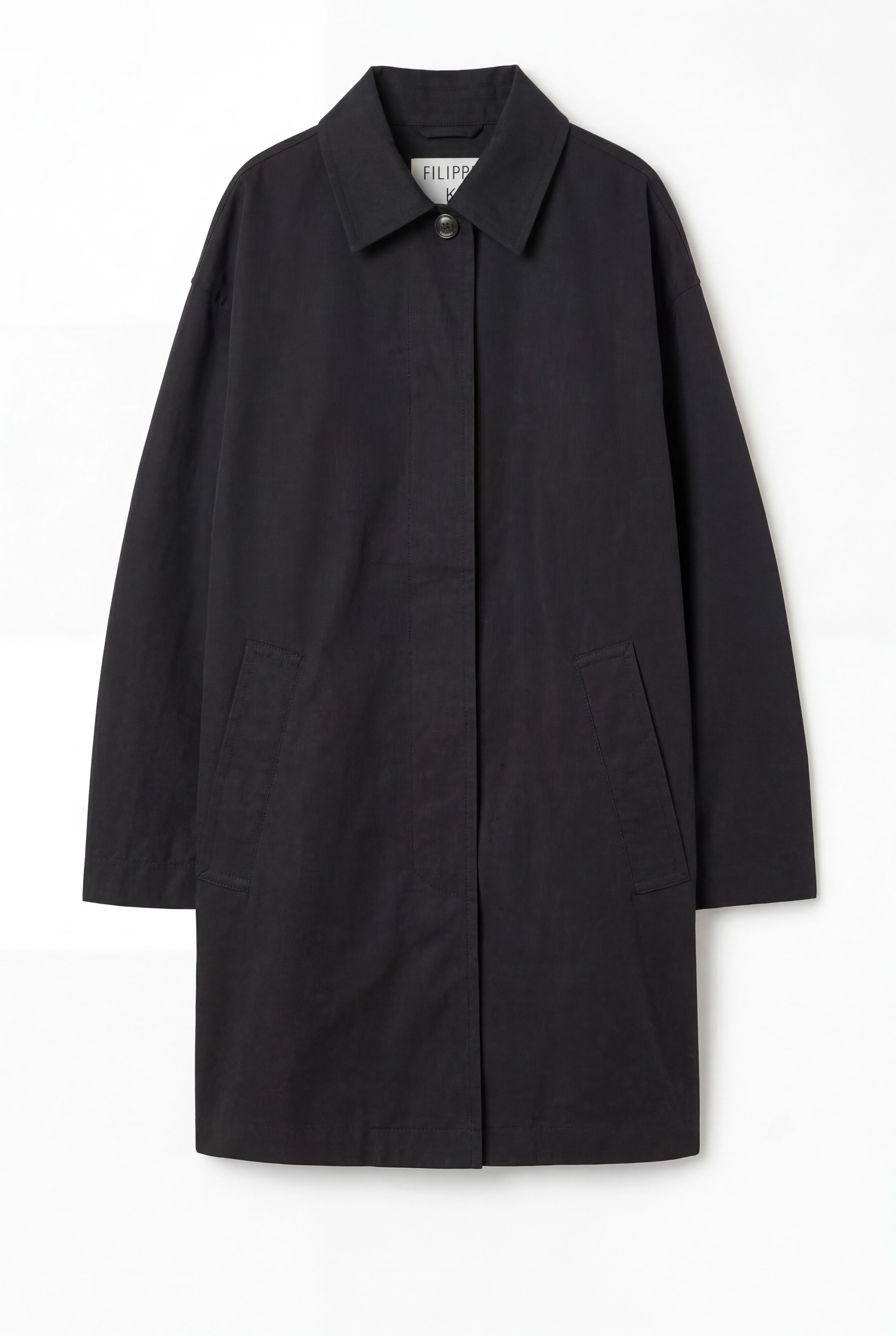 Cassie Car Coat - Black | FILIPPA K