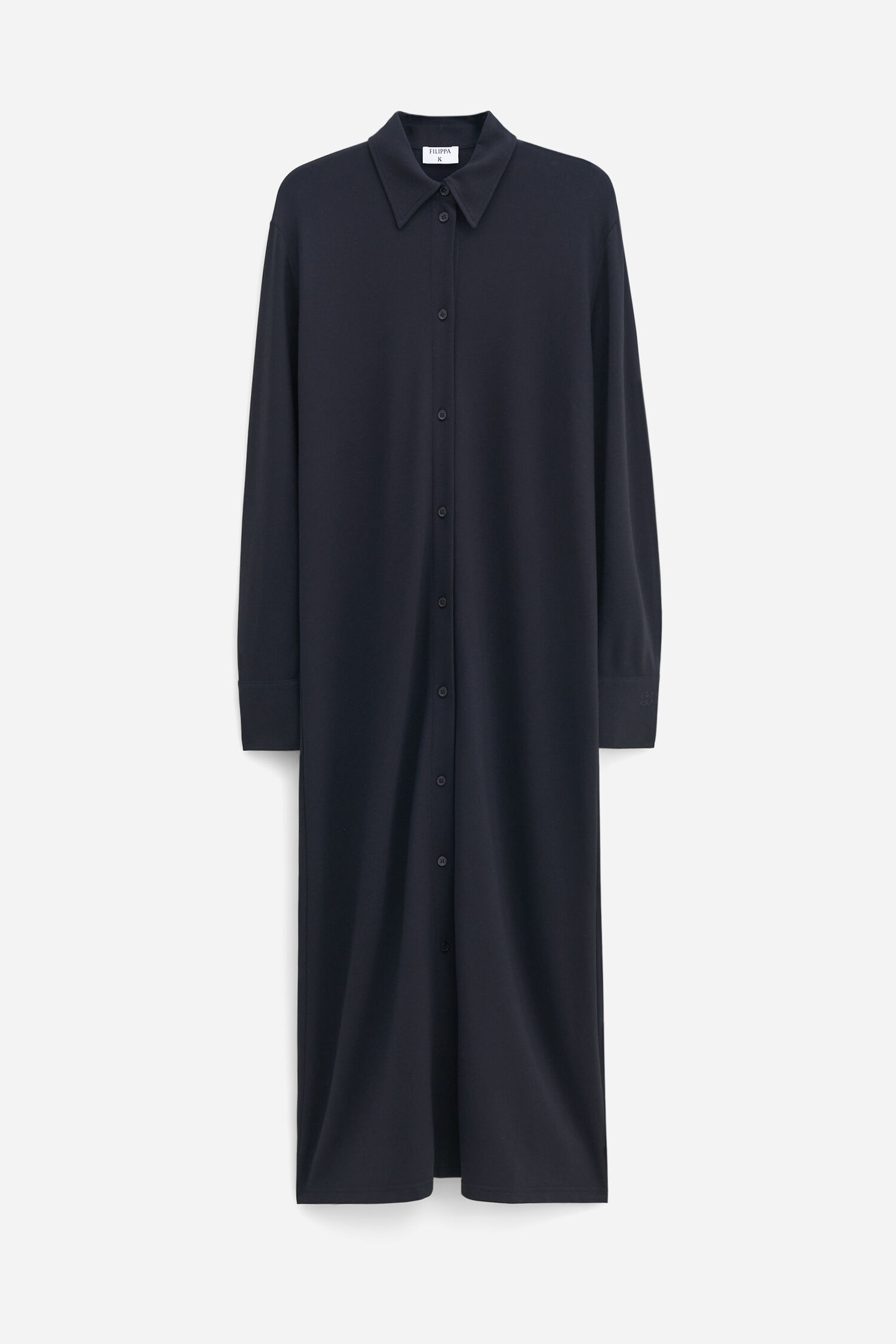 Relaxed Jersey Shirt Dress