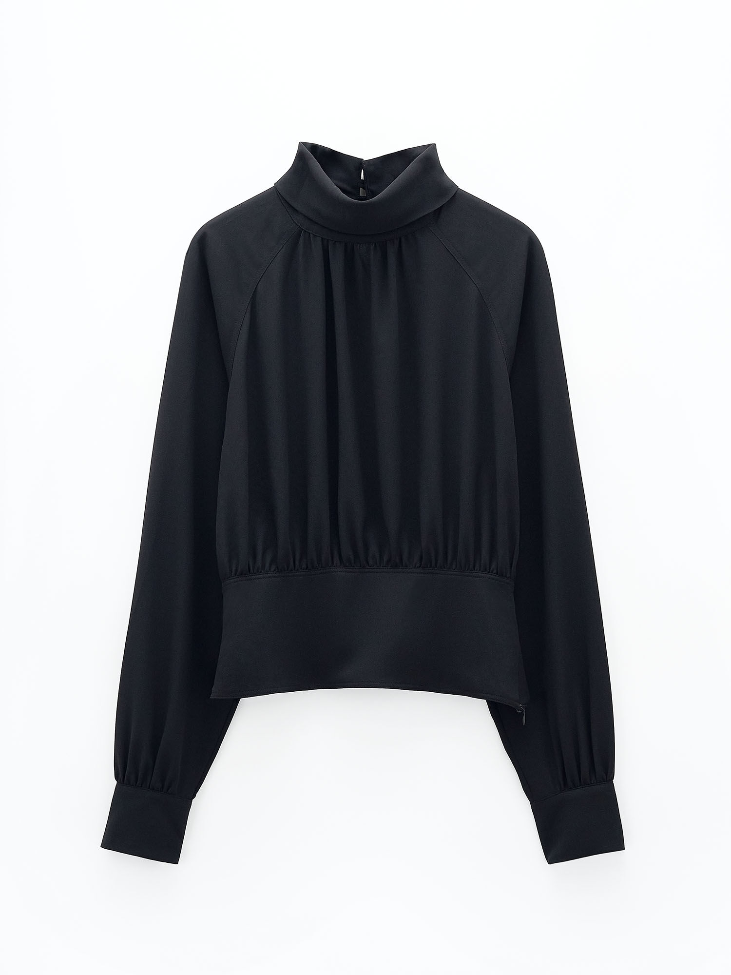 Blouse met on sale turtleneck