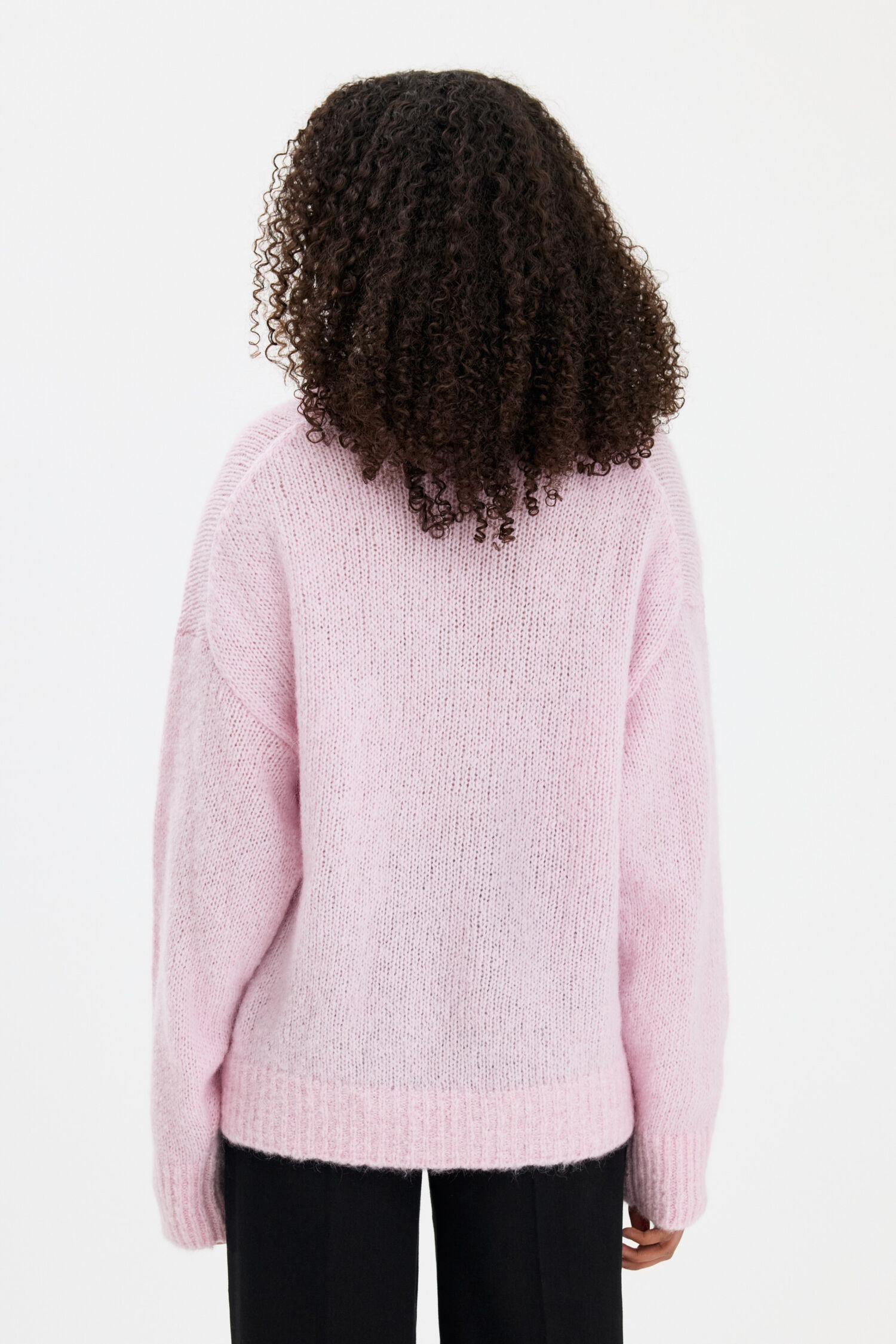 Hairy Alpaca V-Neck Sweater