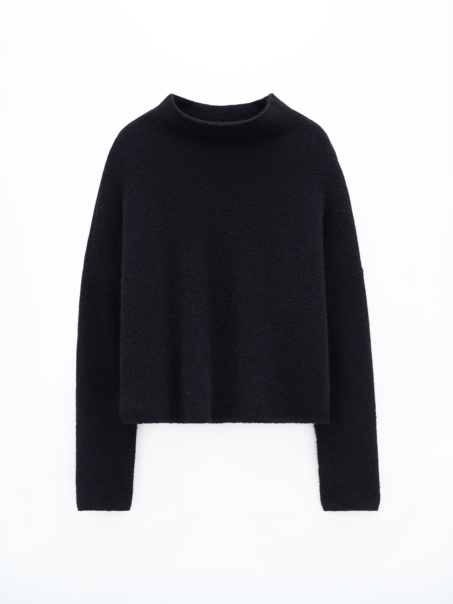 Mika Yak-Pullover mit Trichterkragen