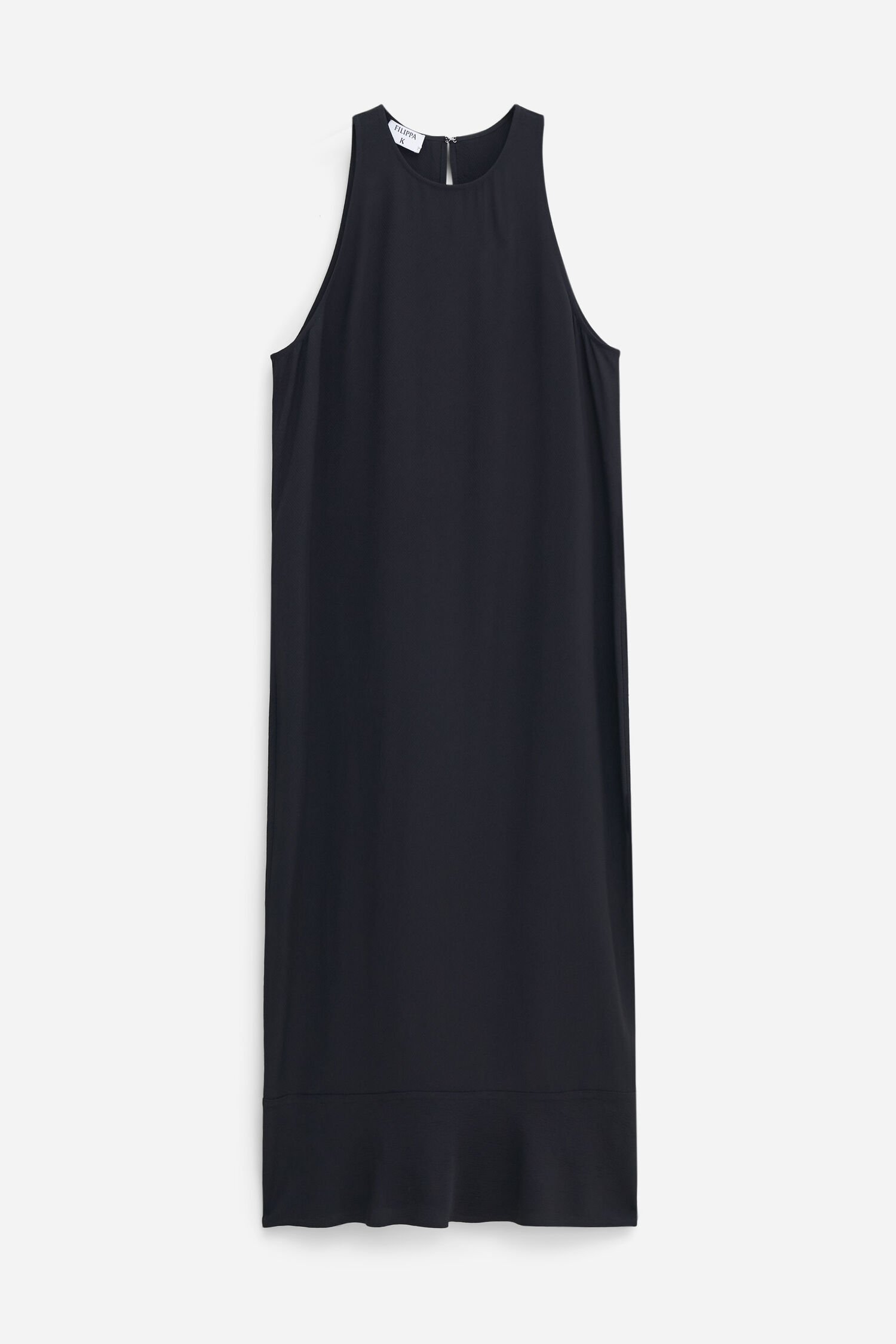 Draped Twill Tank Dress