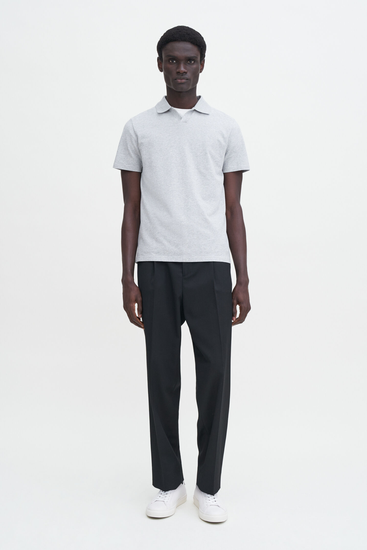 Stretch Cotton Polo T-Shirt