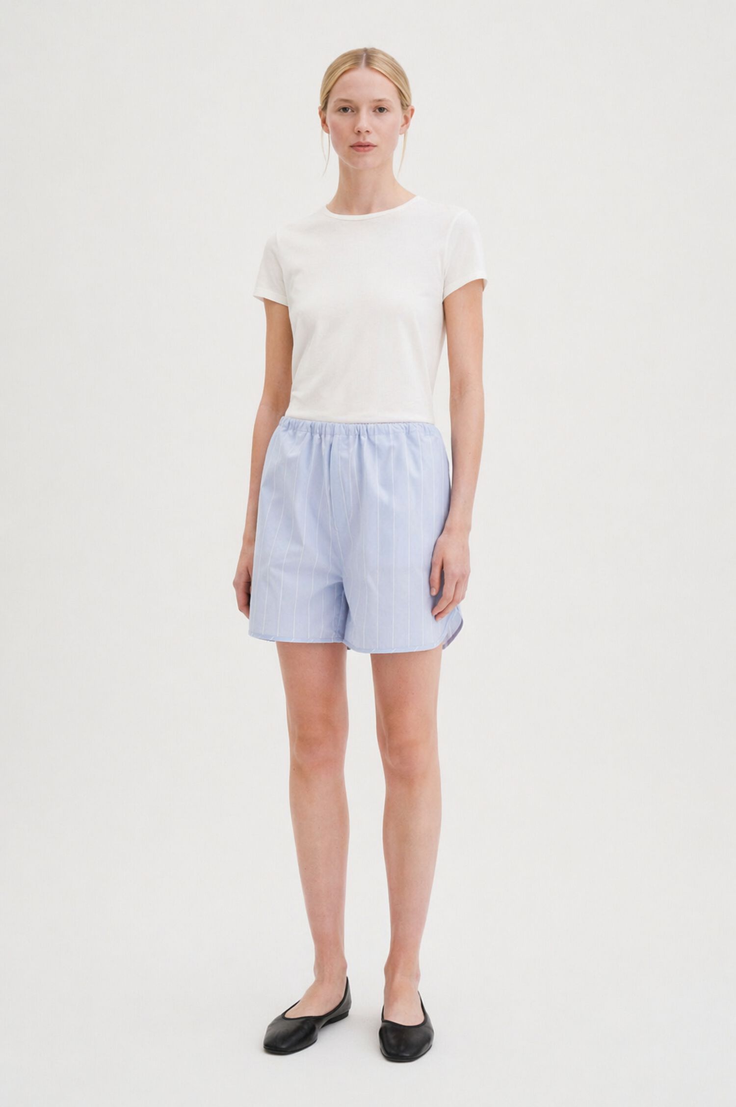 Striped Drawstring Shorts