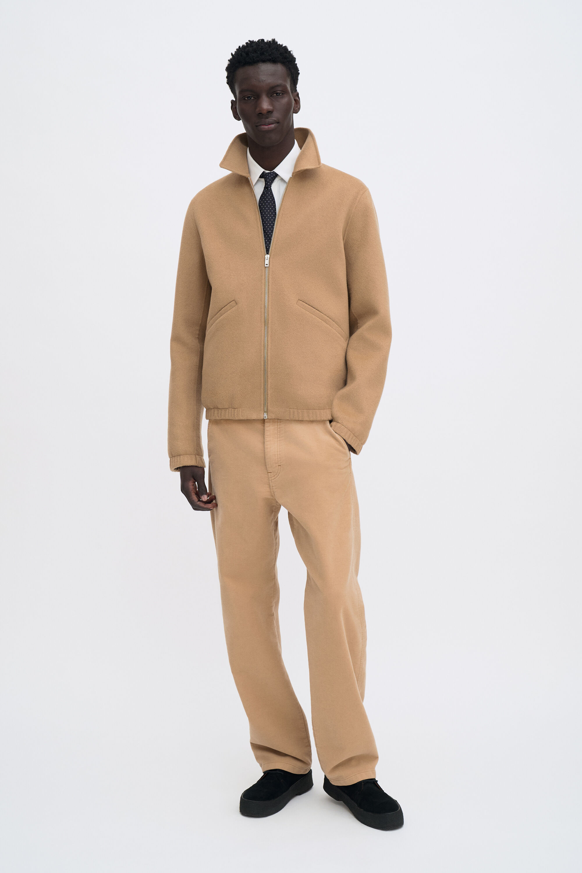 Doublé Coach Jacket - Dark Camel | FILIPPA K