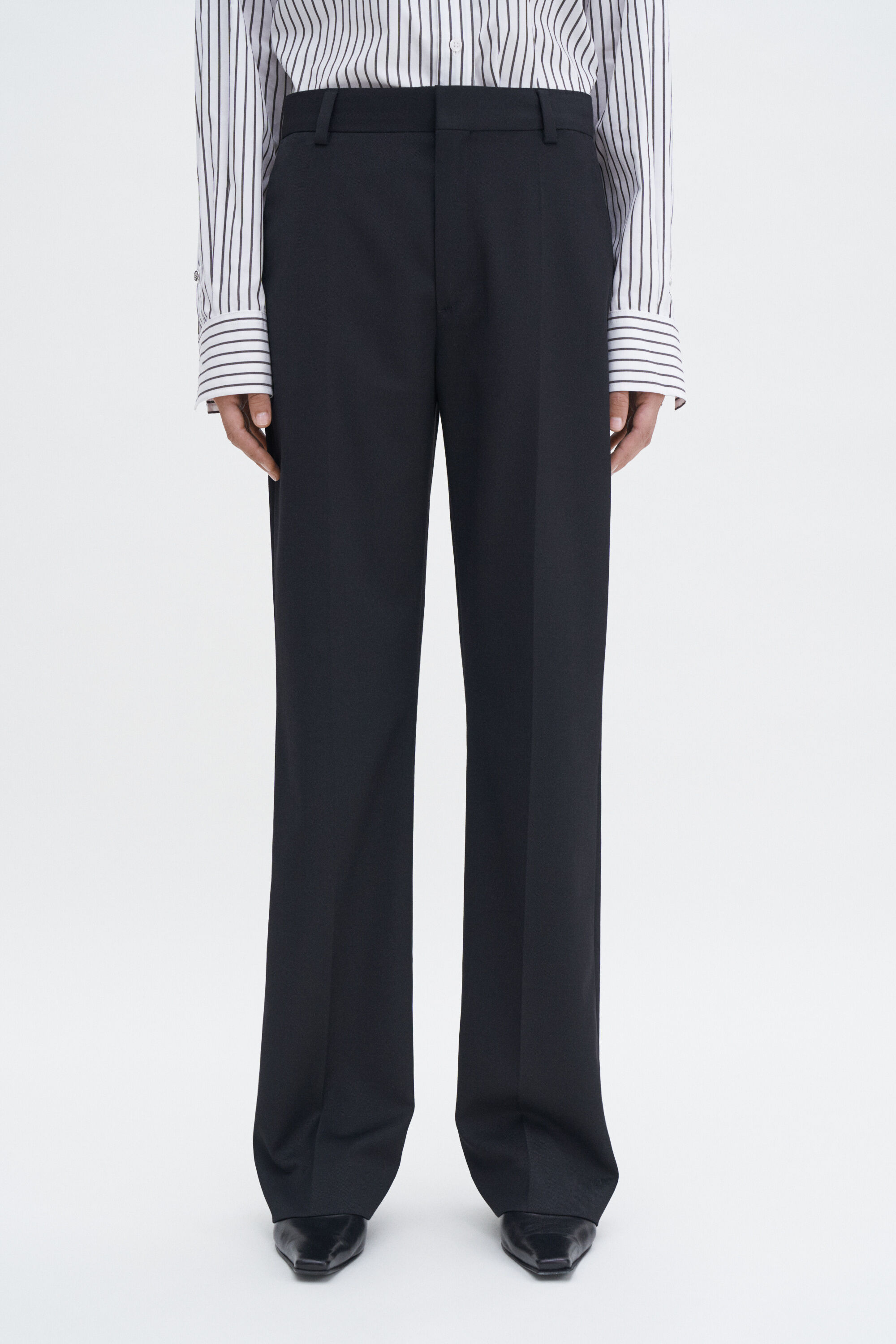 High Waist Bootcut Trousers - Black | Filippa K High Waist Bootcut Trousers - Black | Filippa K
