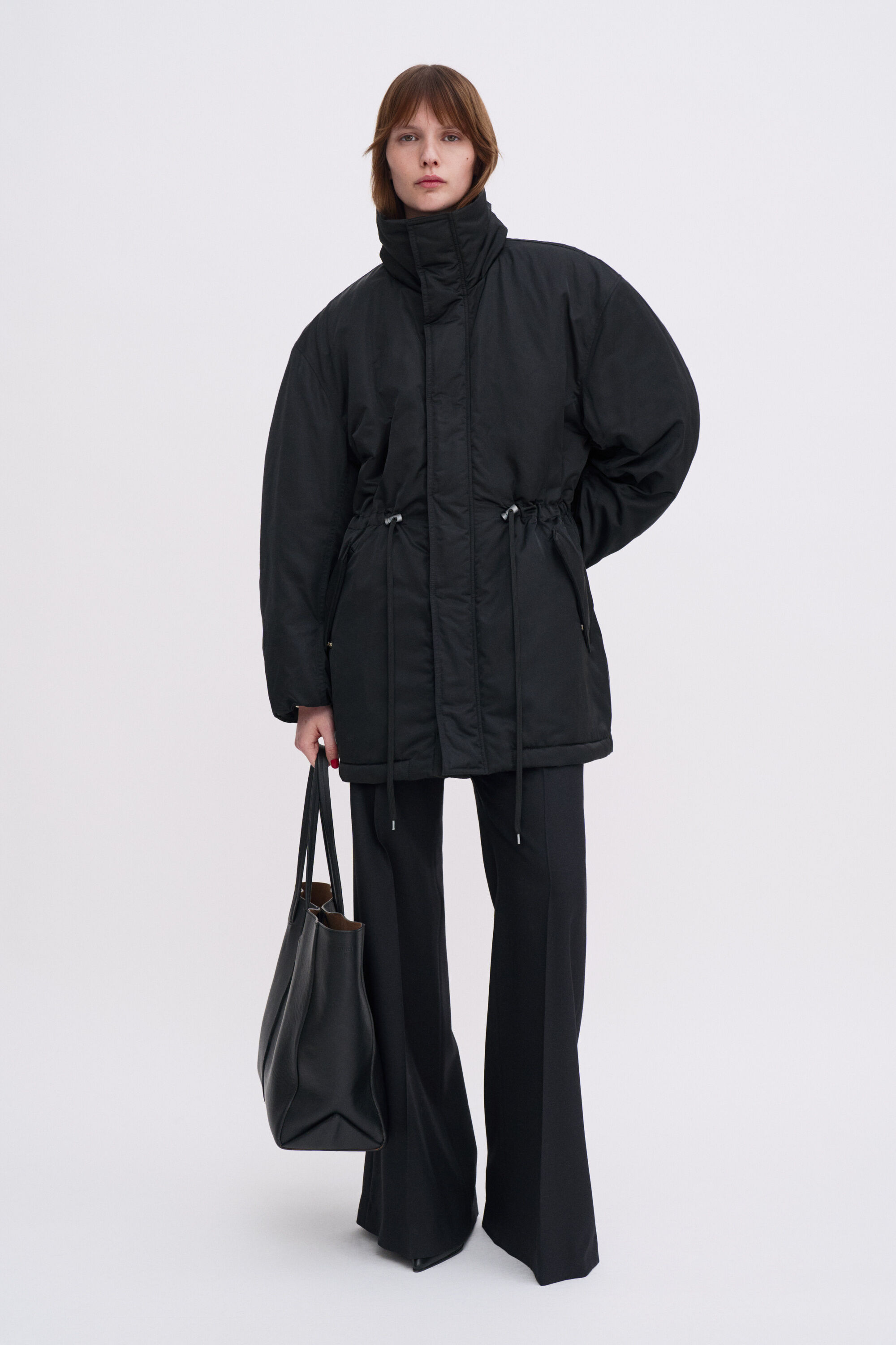 Padded Zip Jacket - Black | FILIPPA K