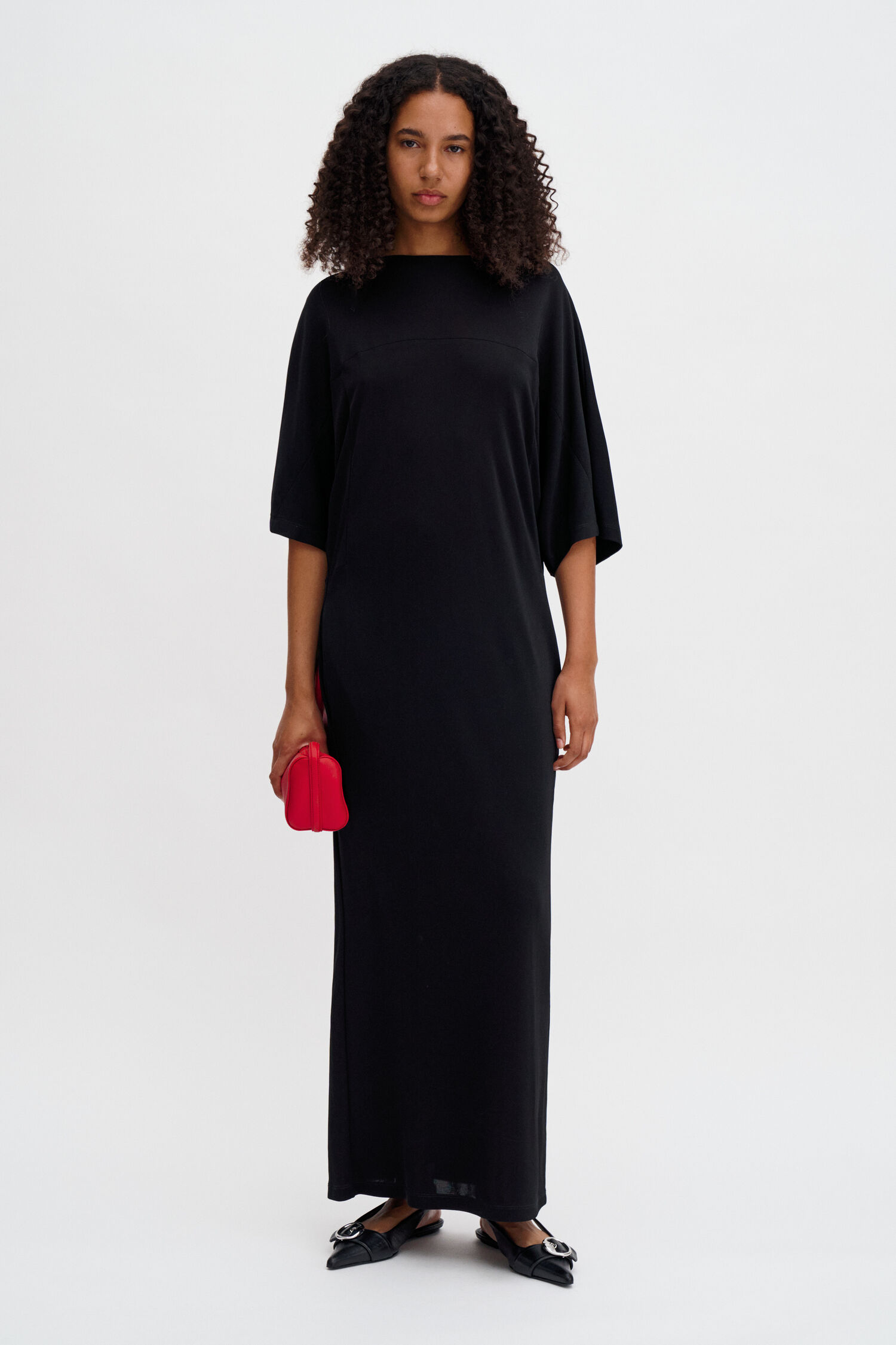 Crepe Jersey Batwing Dress