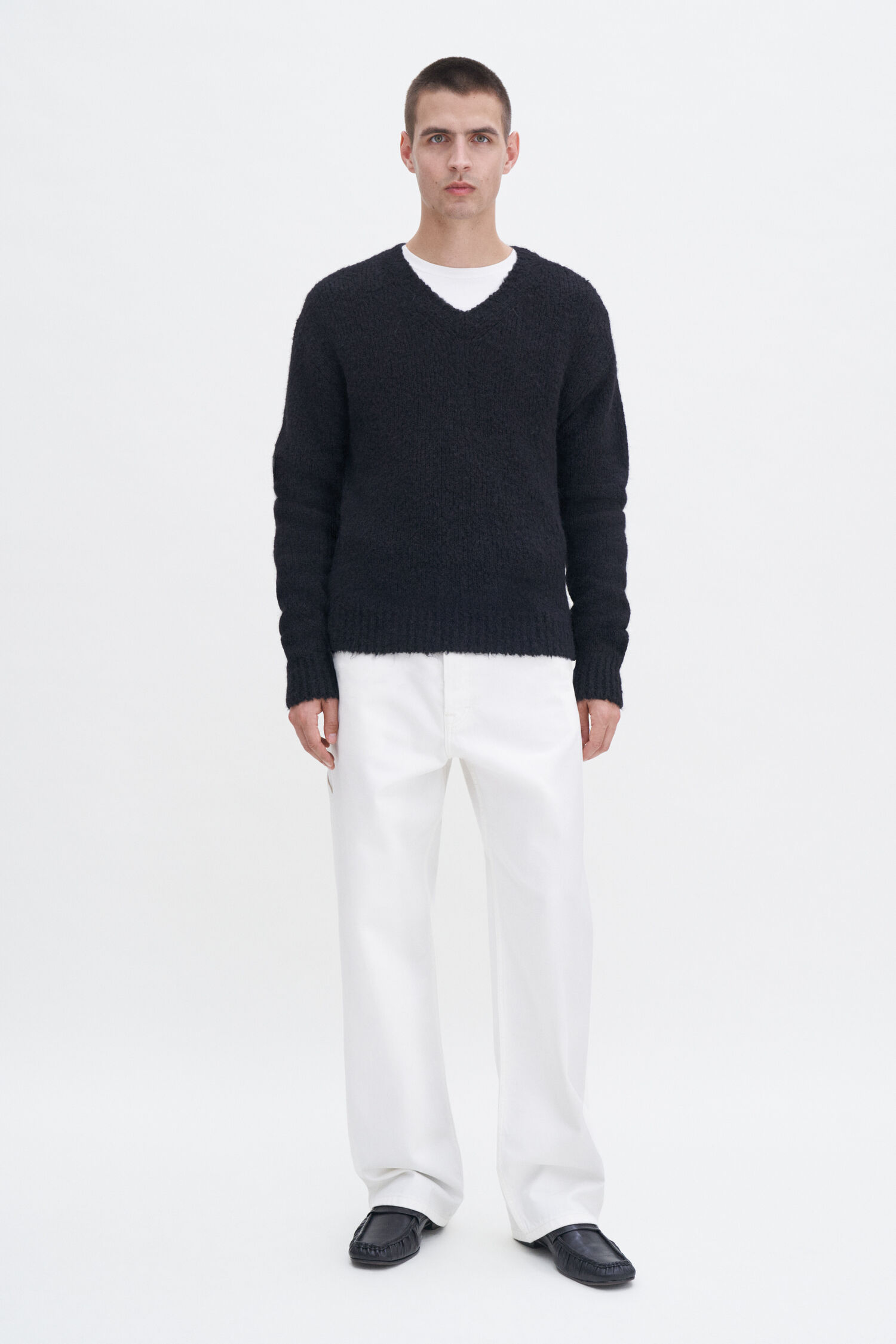 Soft Alpaca V-Neck Sweater