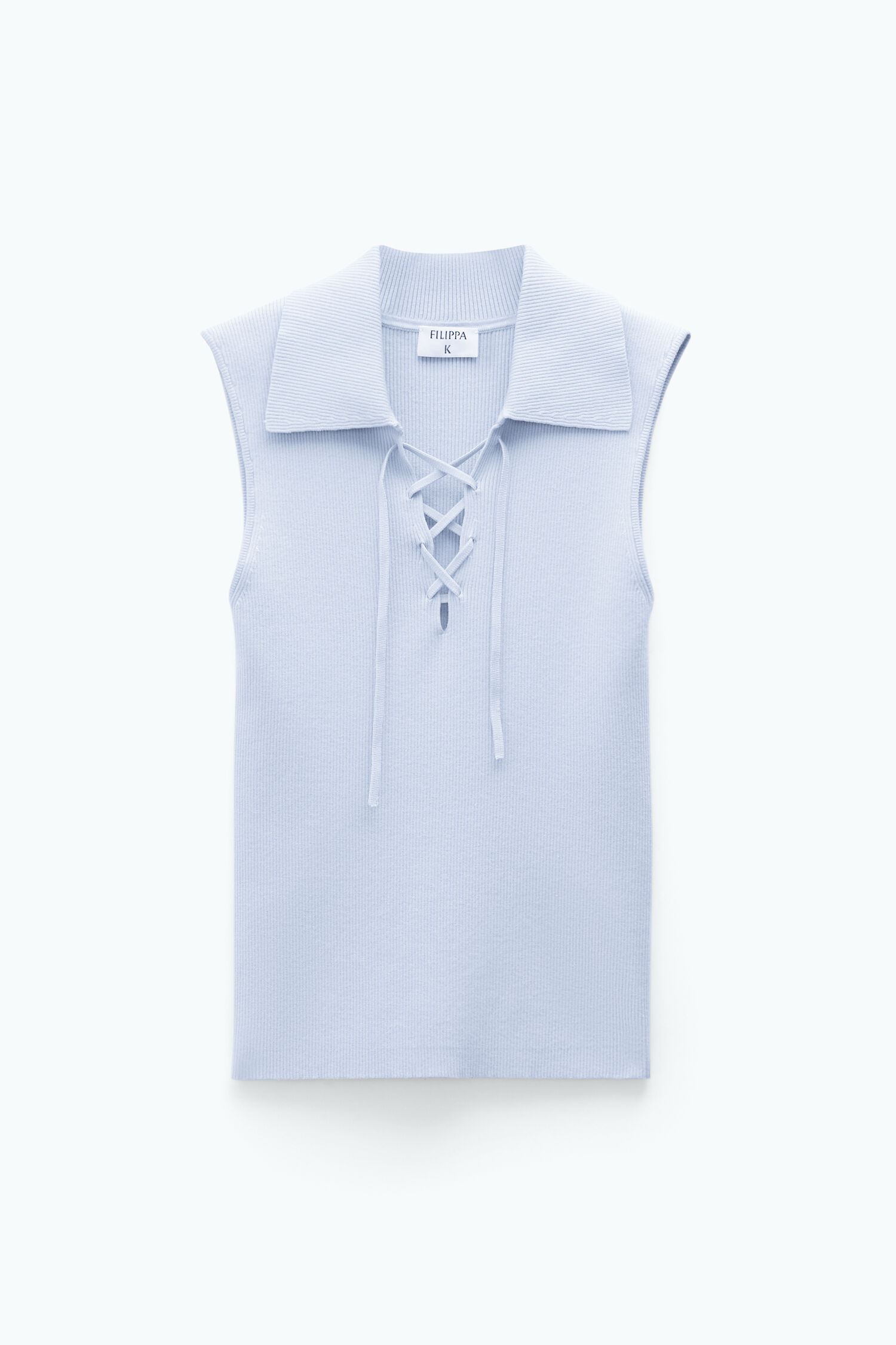 Laced Collar Top