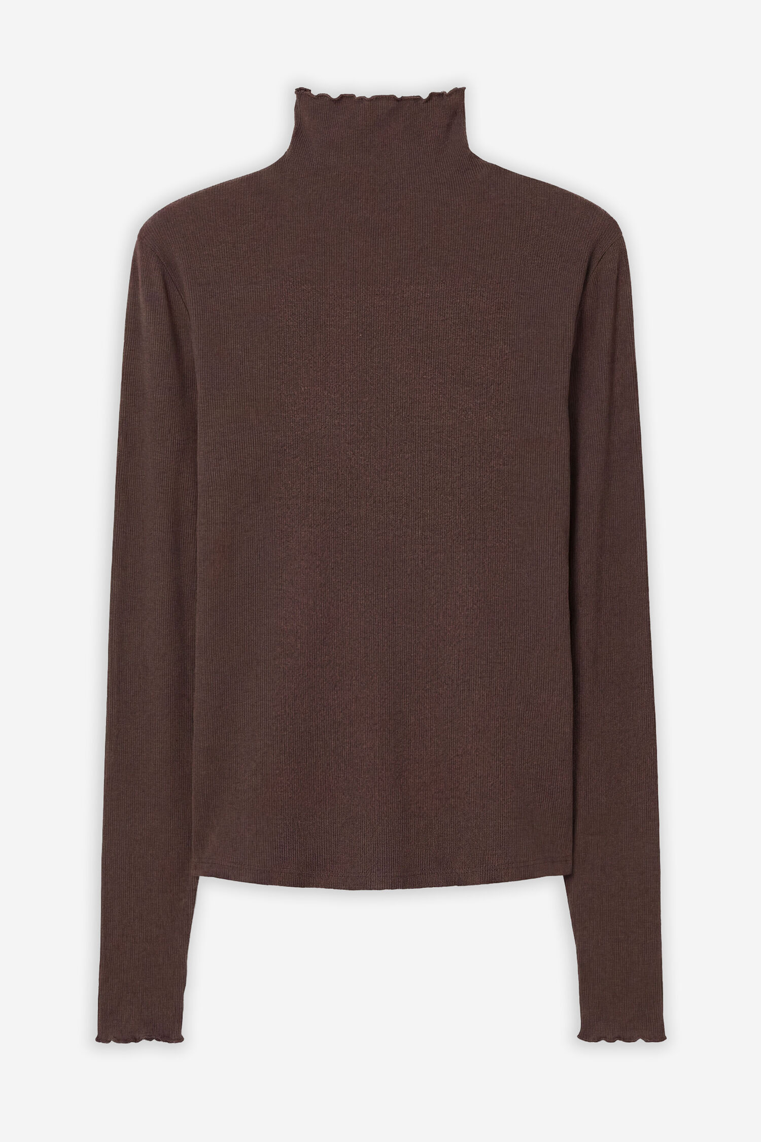 Rib Mock Neck Top