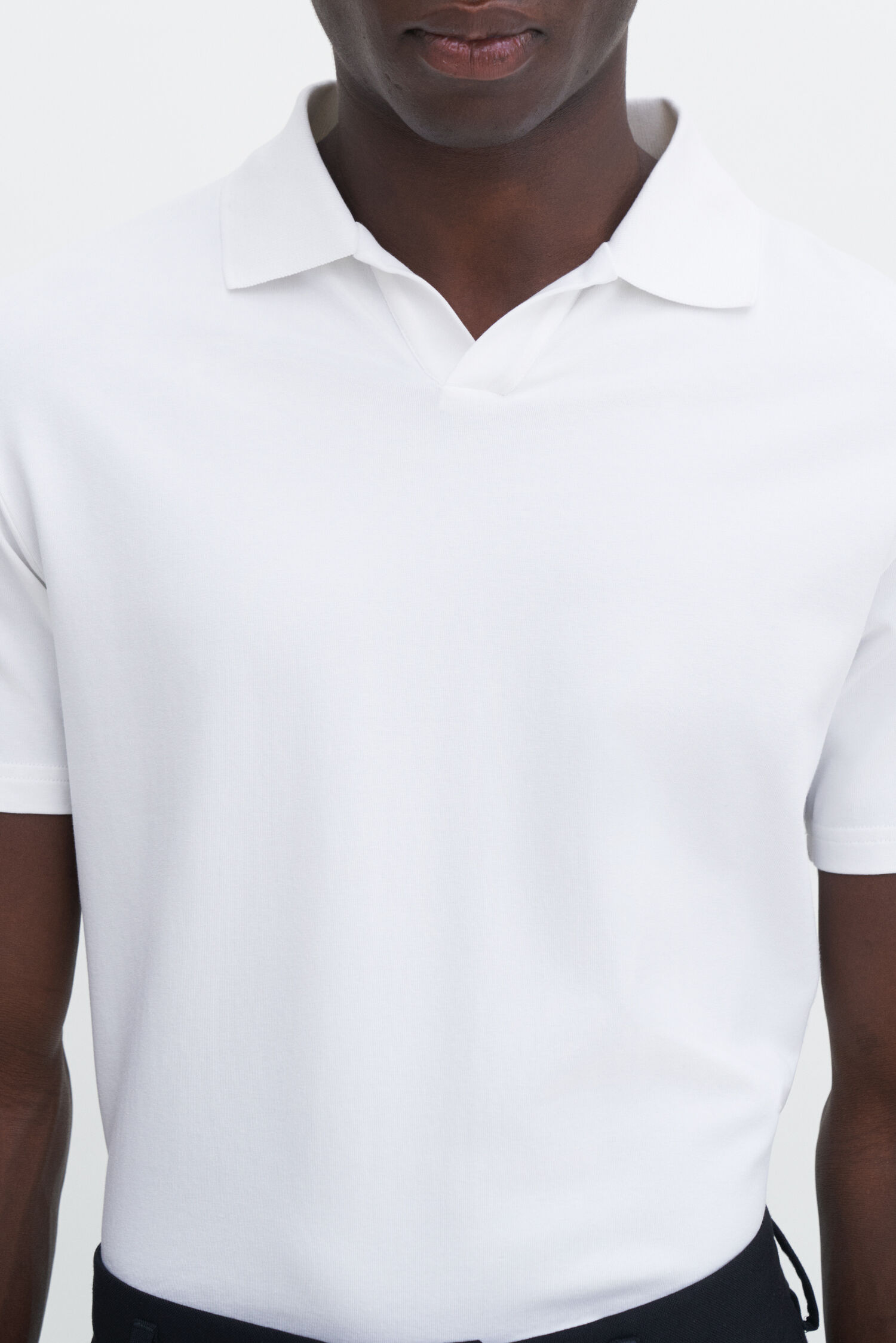 Stretch Cotton Polo T-Shirt
