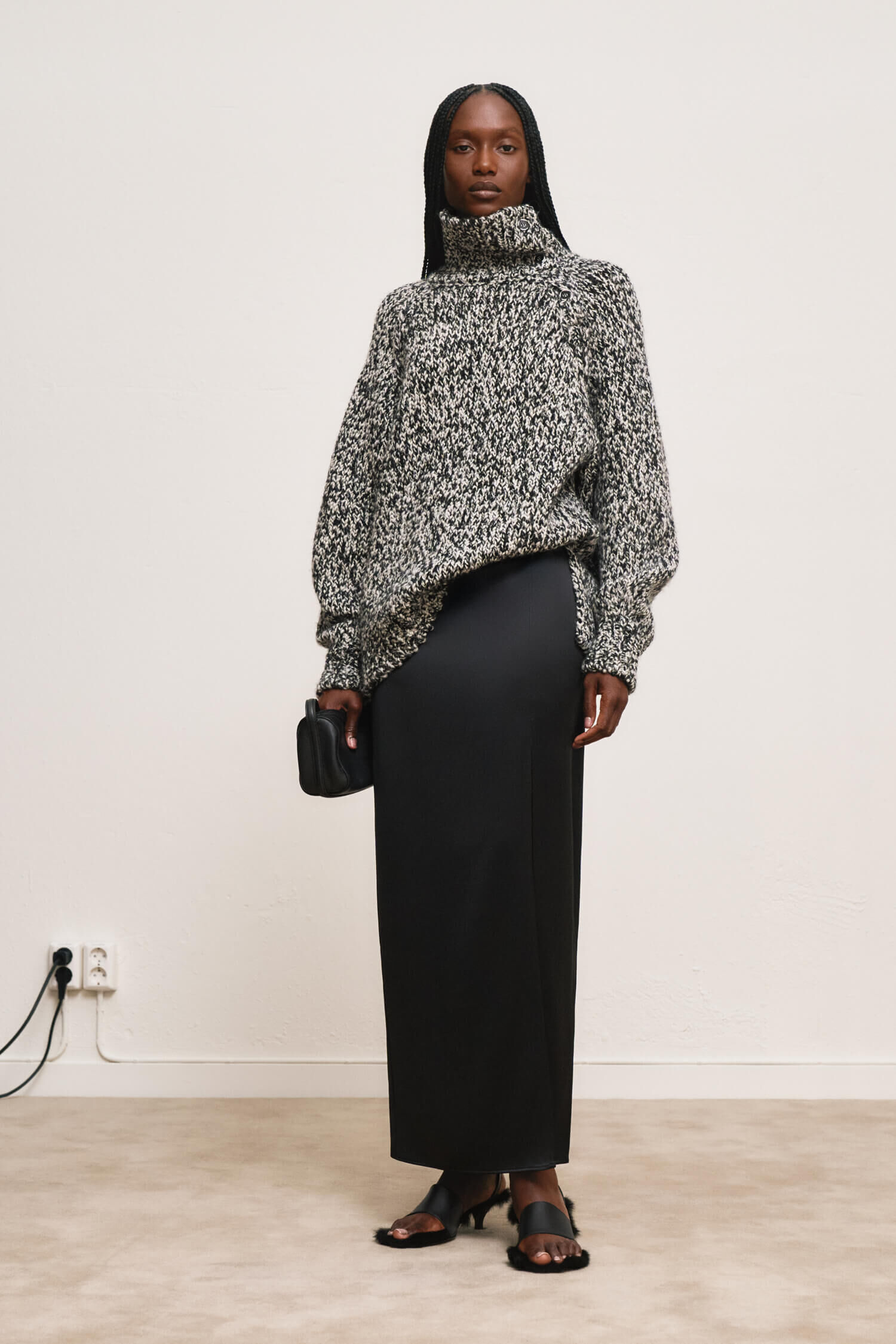 Satin Slip Skirt - Black | FILIPPA K