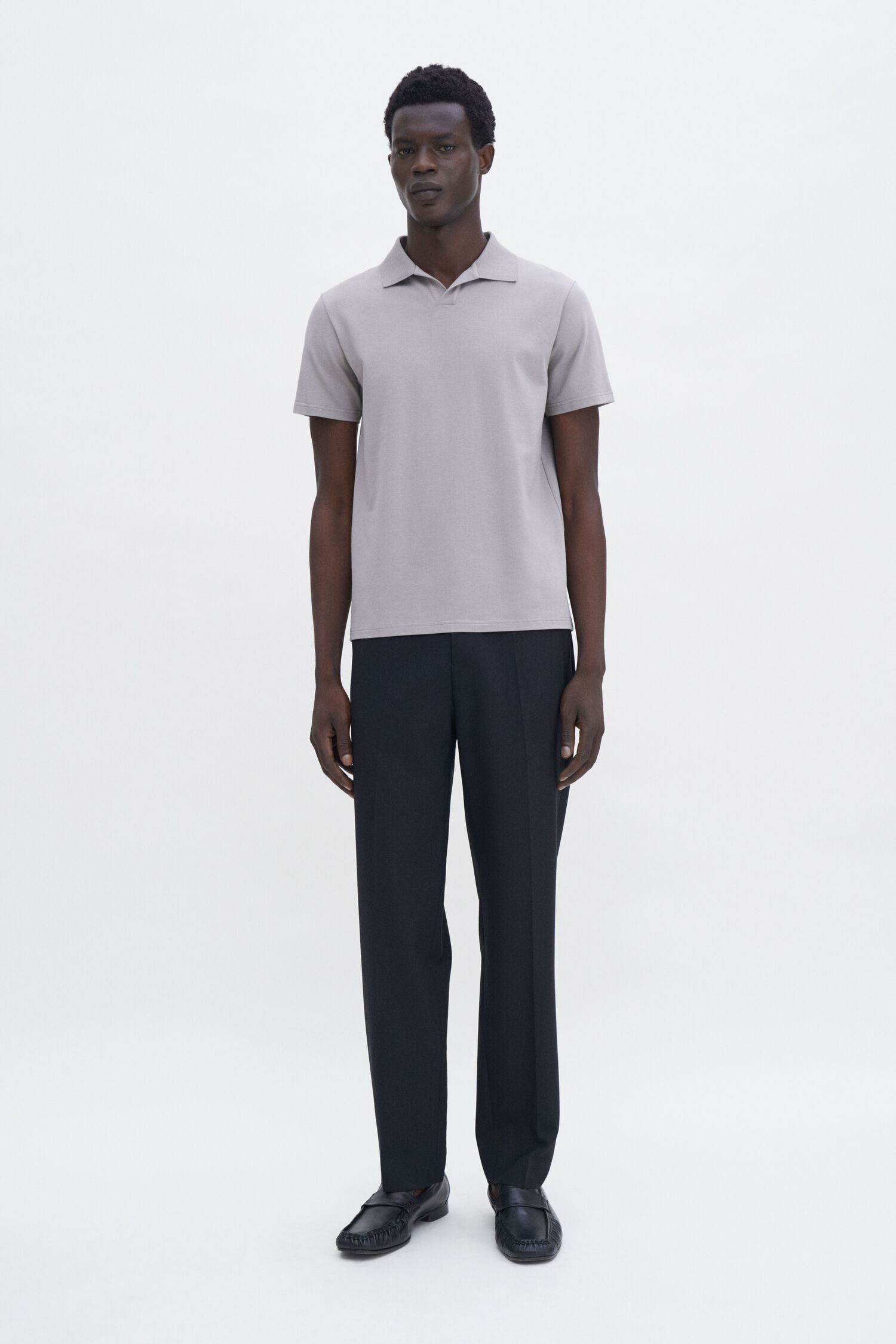 Stretch Cotton Polo T-Shirt