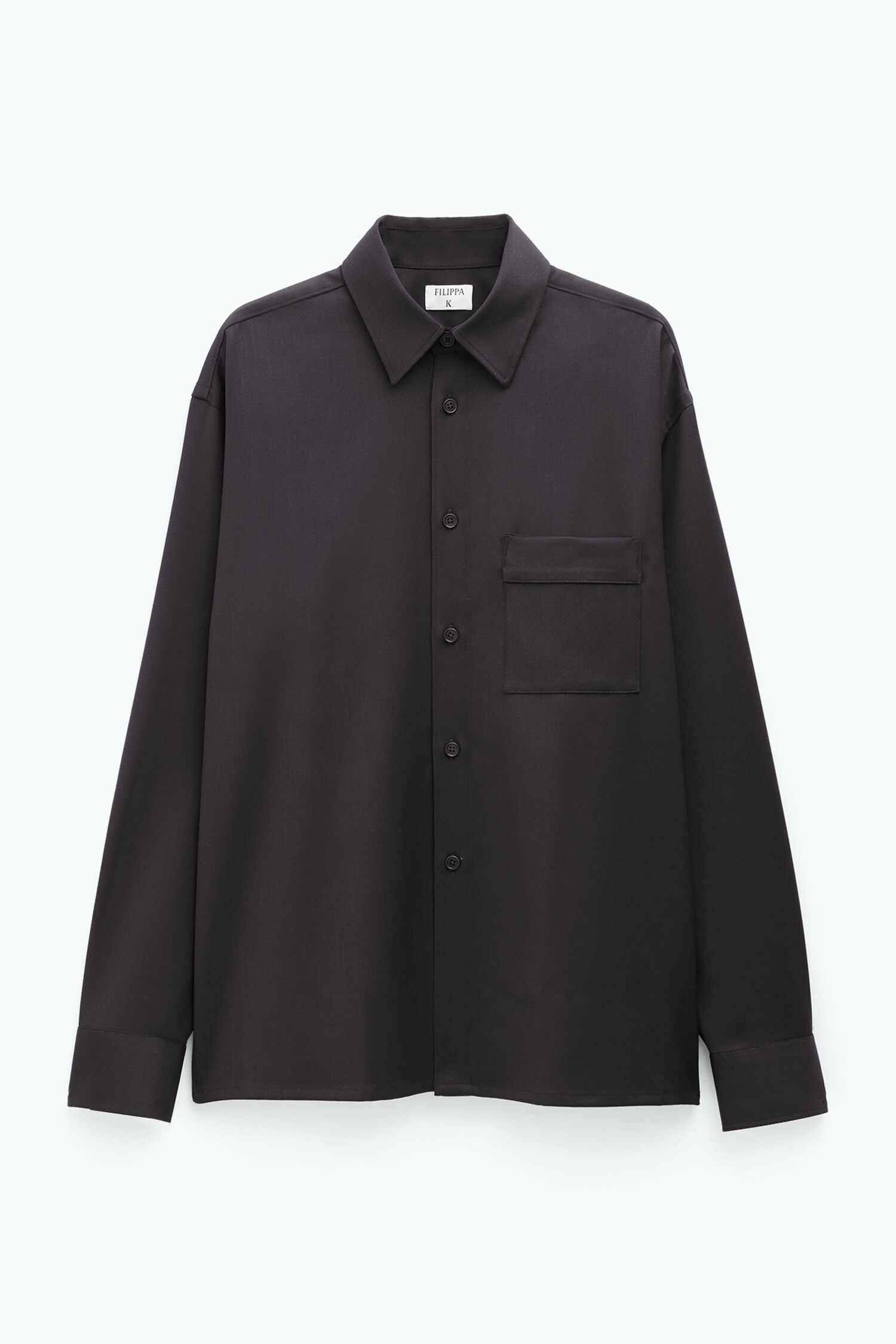 Boxy Wool Twill Shirt