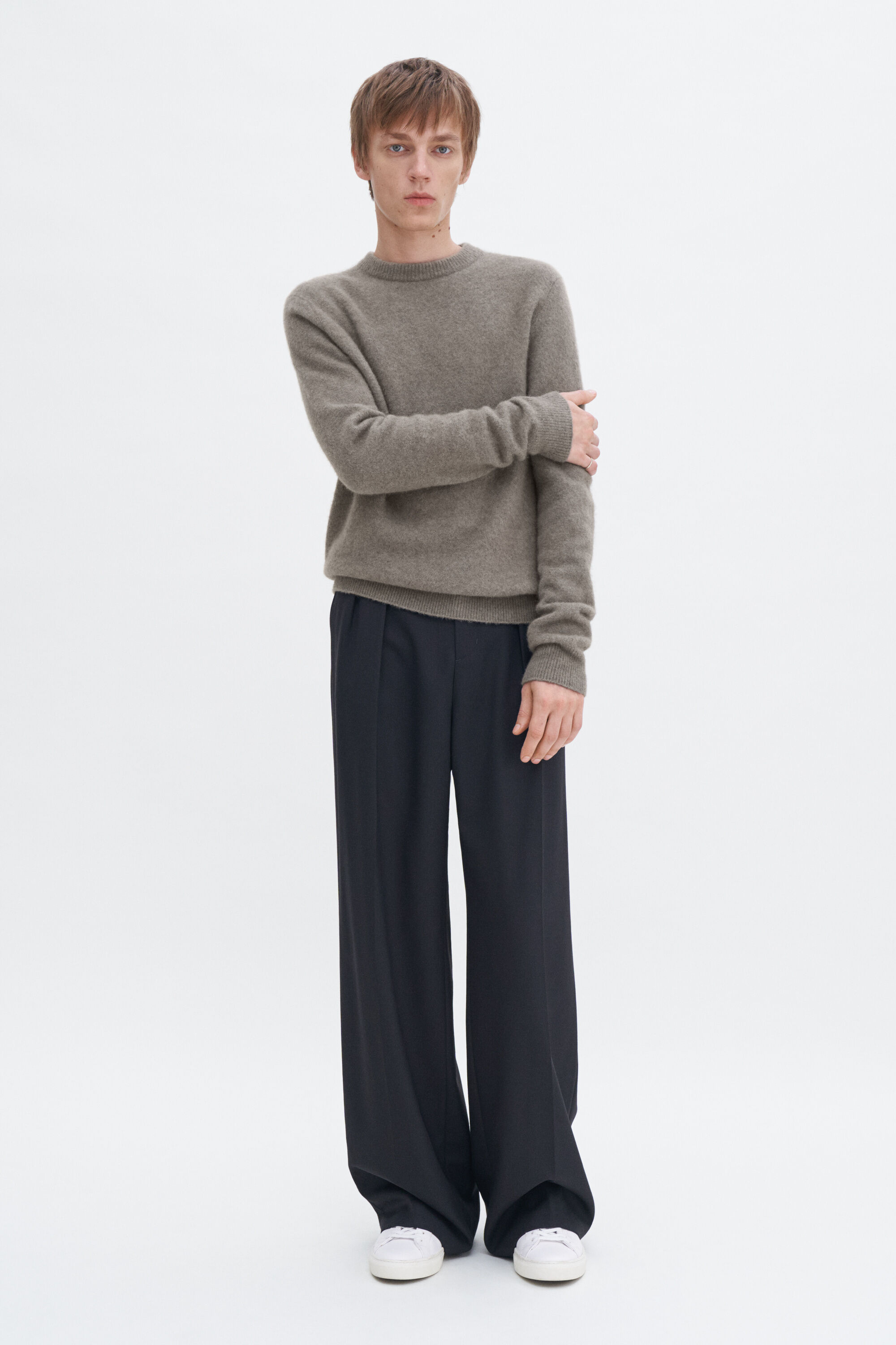 Wool Yak Sweater - Moss Grey | FILIPPA K