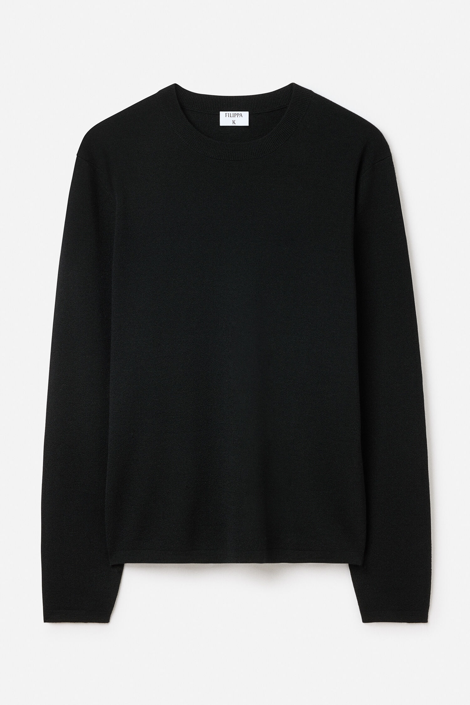 Wool Milano Knit Sweater - Black | FILIPPA K