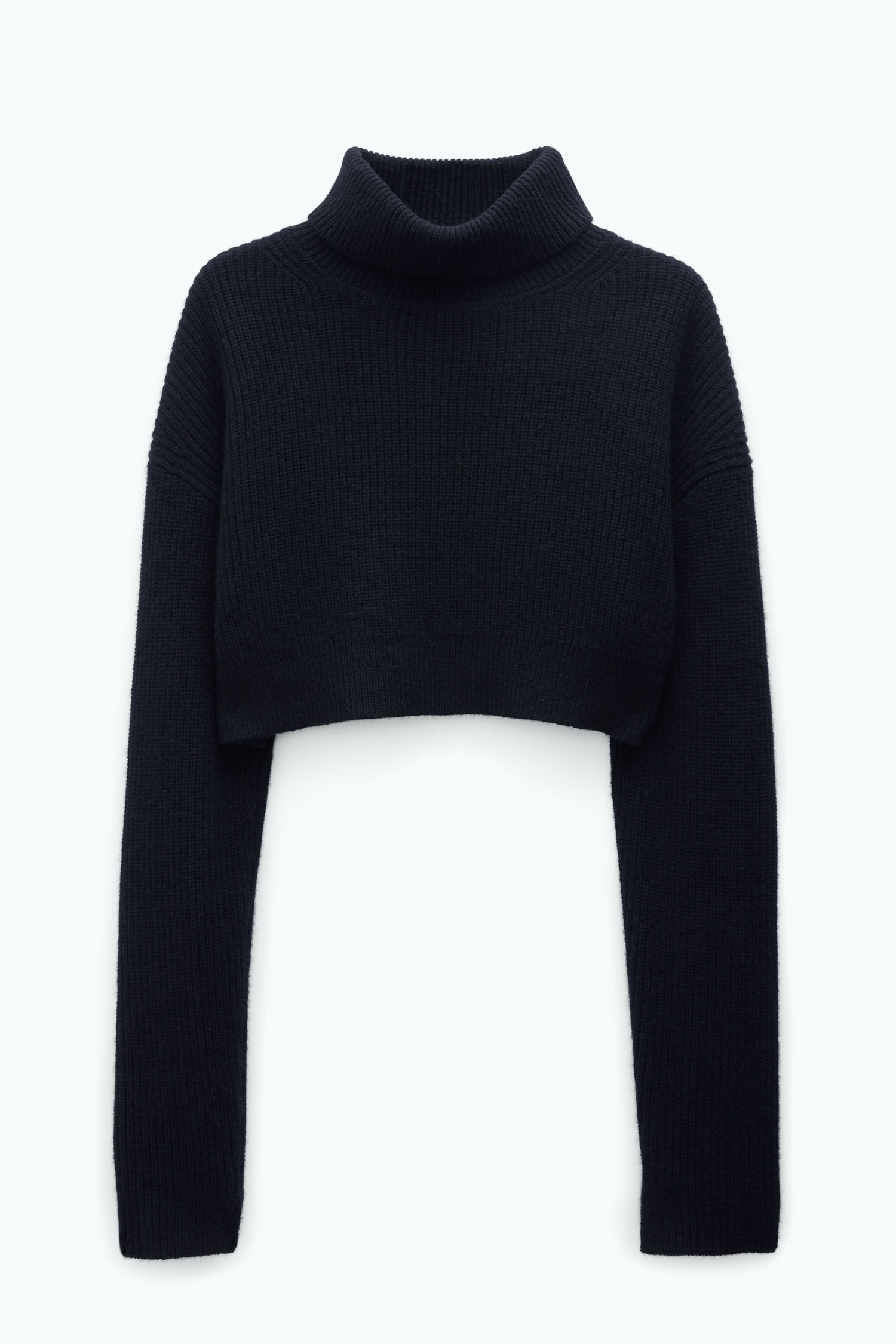 Crop top sweater hot sale black