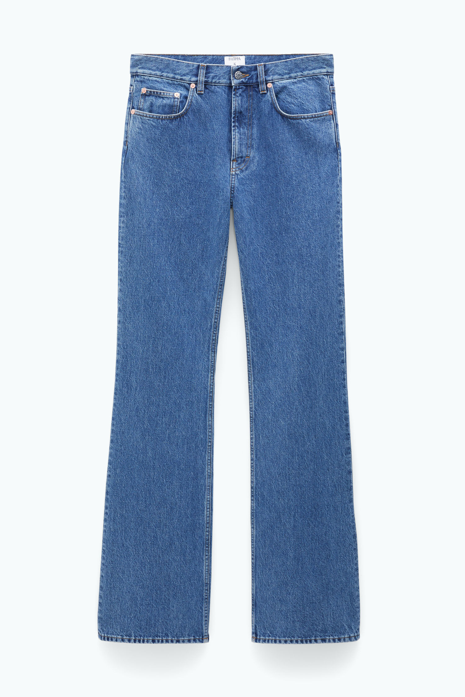 Bootcut Jeans - Washed Mid Blue