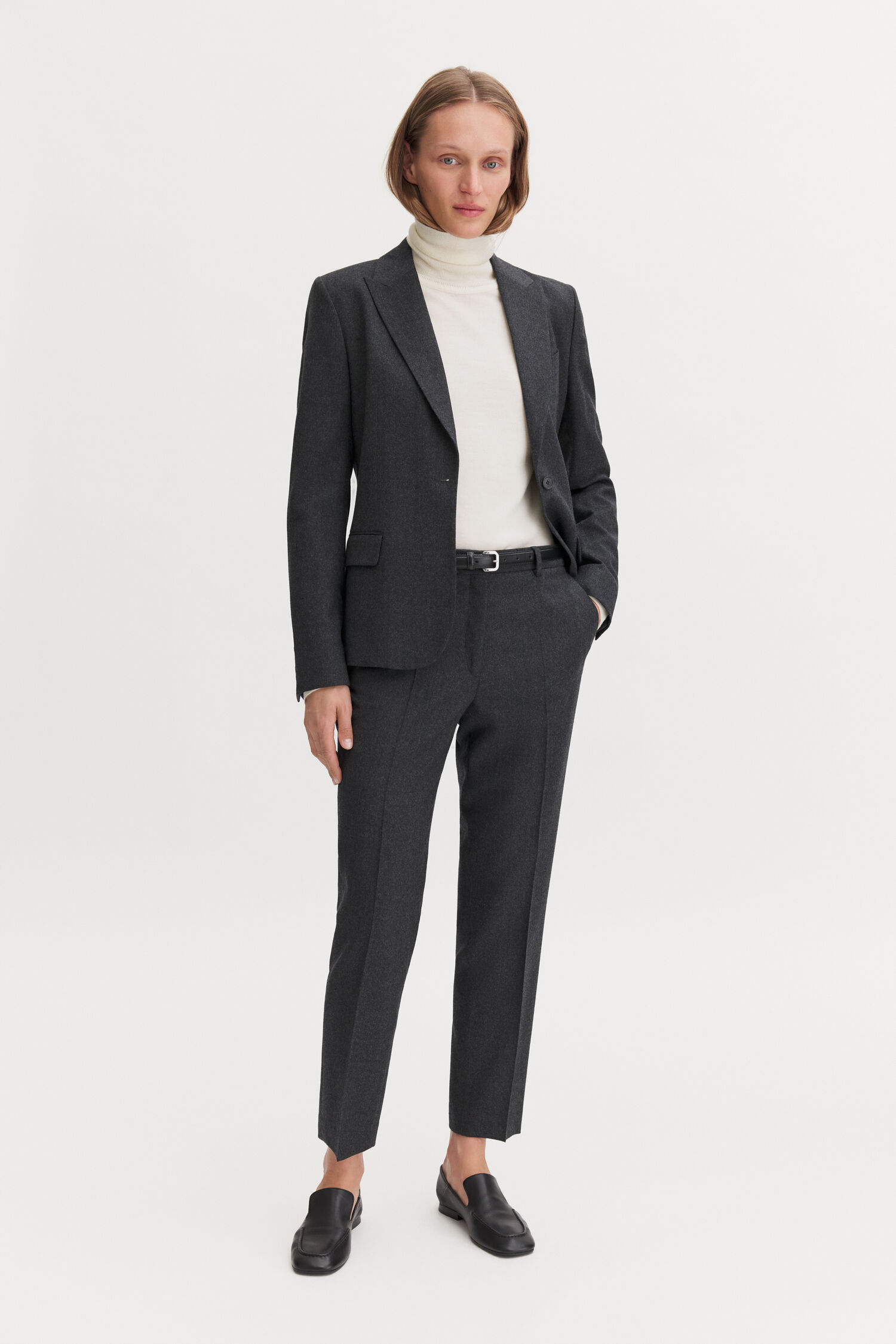Emma Cropped Flannel Trousers
