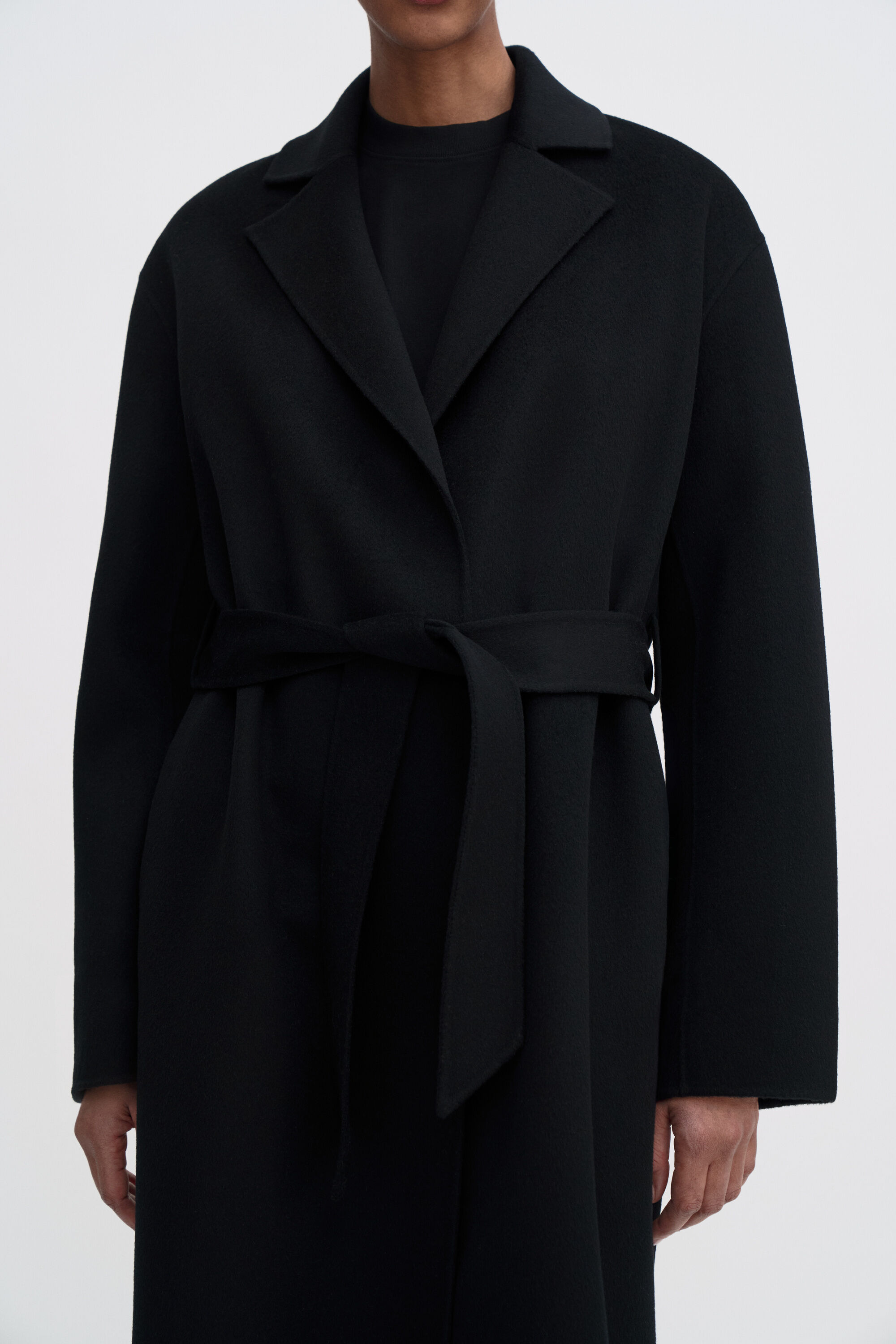 Alyssa Doublé Coat - Black | FILIPPA K
