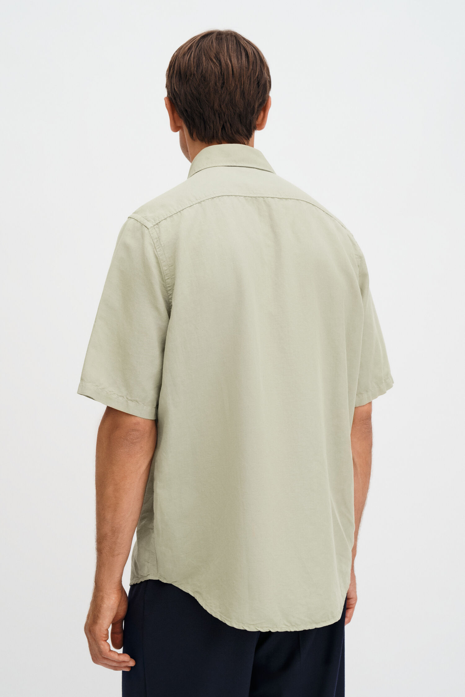 Cotton Linen Short Sleeve Shirt