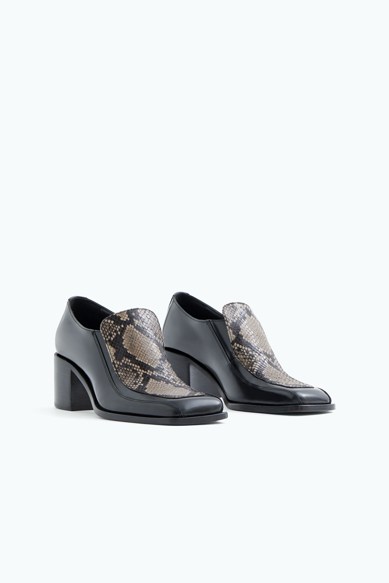Loafer Pumps Black Printed Filippa K