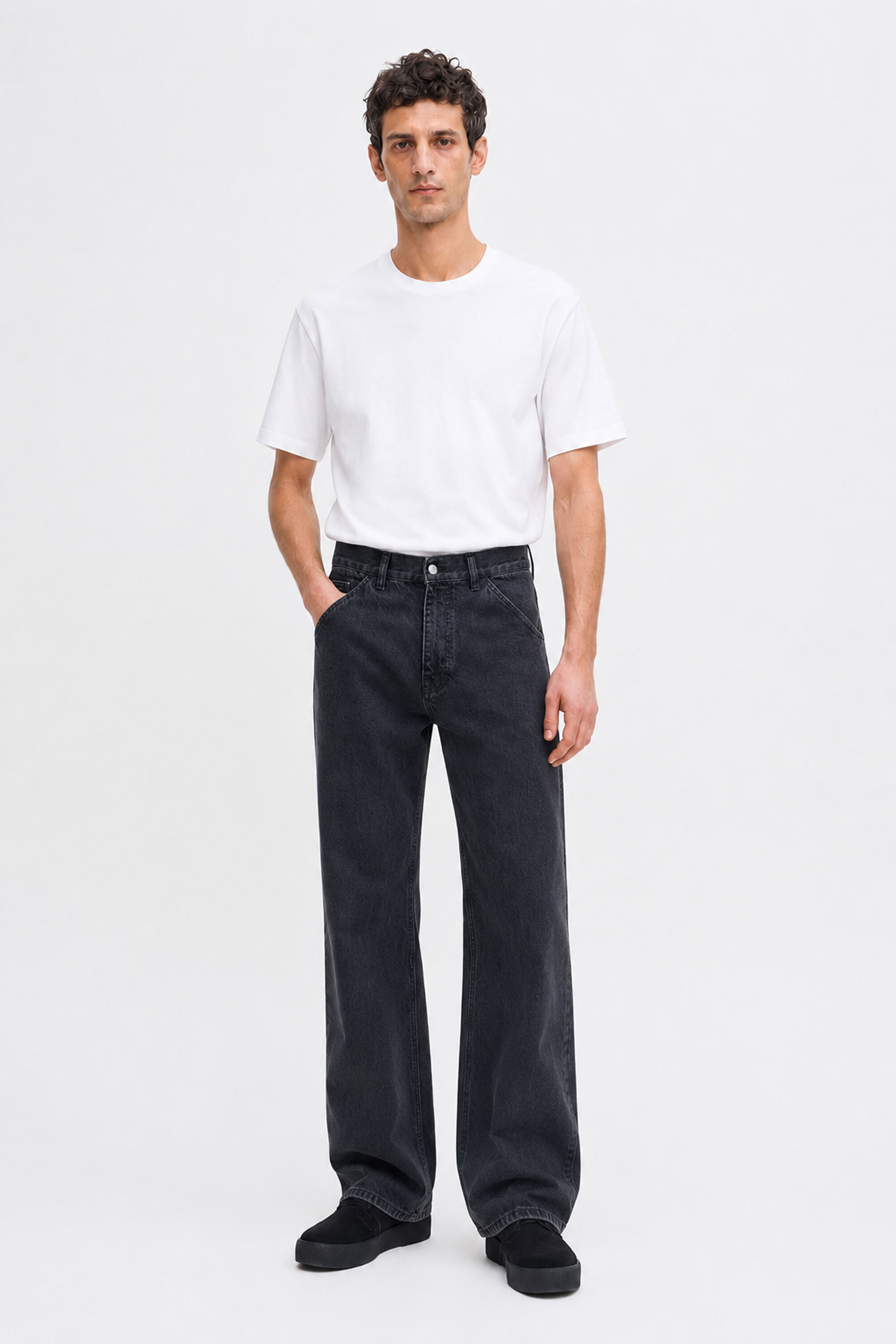 Baggy Jeans - Charcoal Black | FILIPPA K