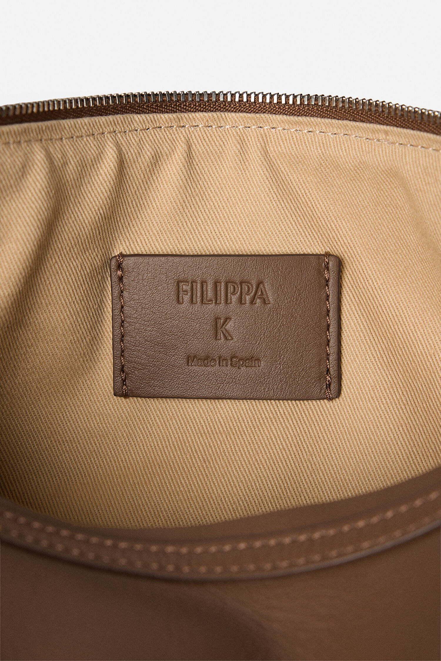 Leather Baguette Bag