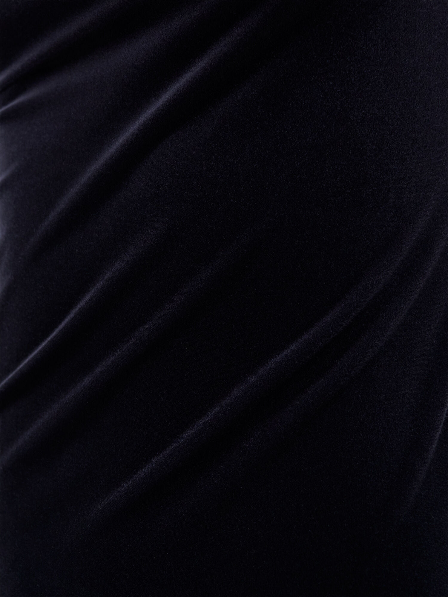 Asymmetric Velvet Dress