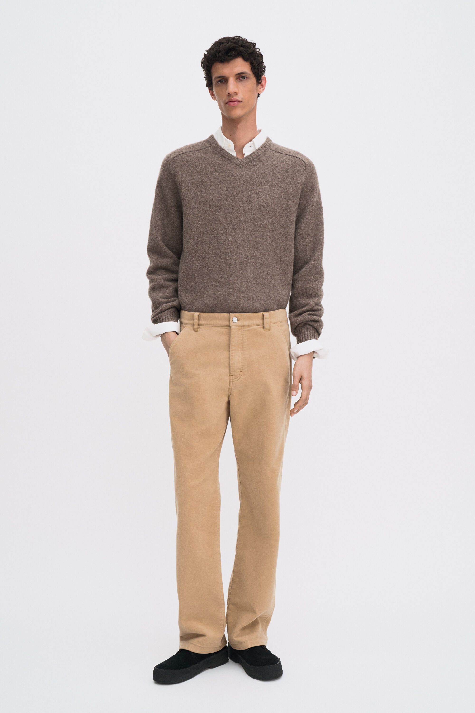 Moleskin Carpenter Trousers - Dark Camel | FILIPPA K