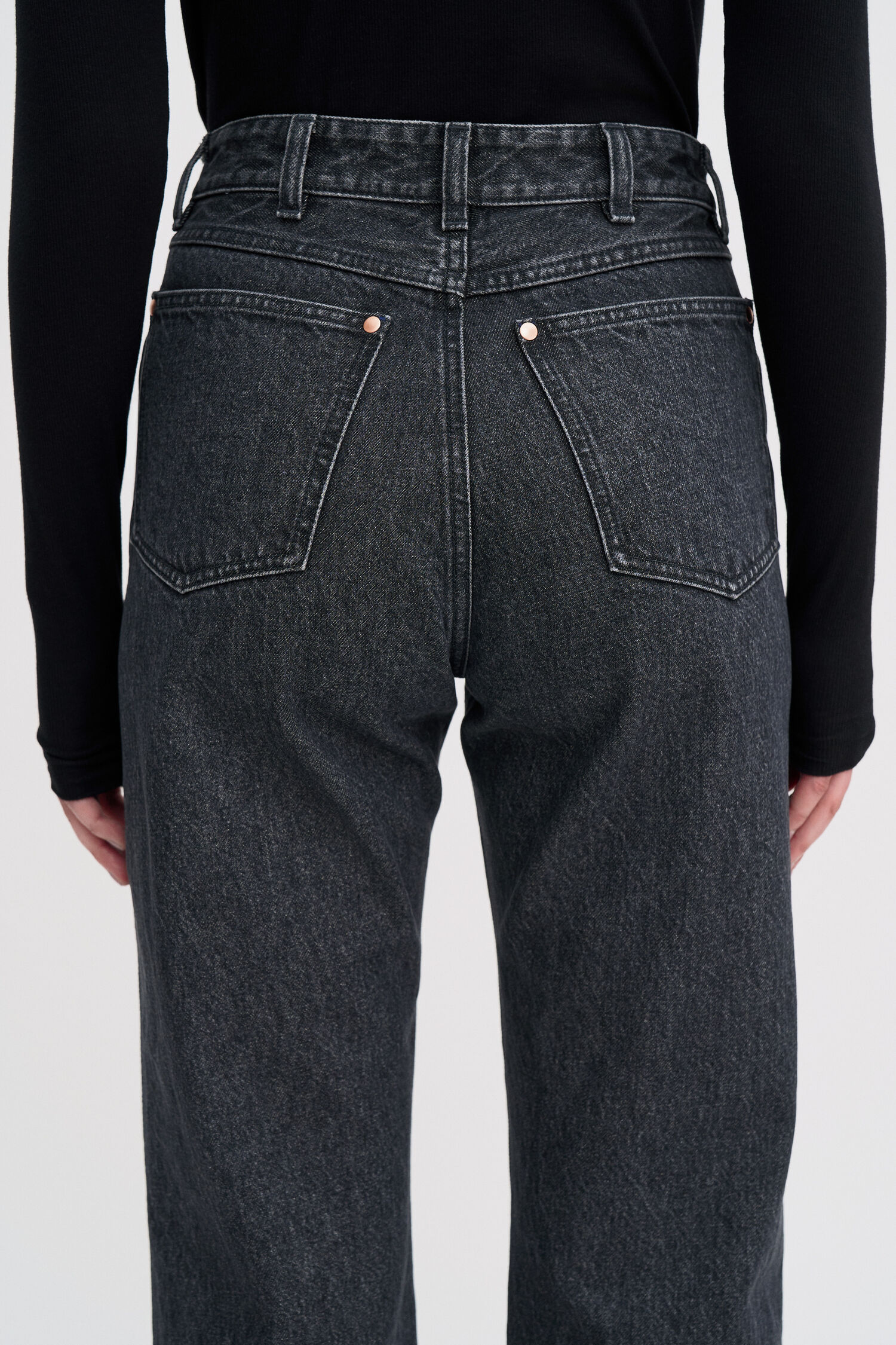 High Waisted Cropped Jeans