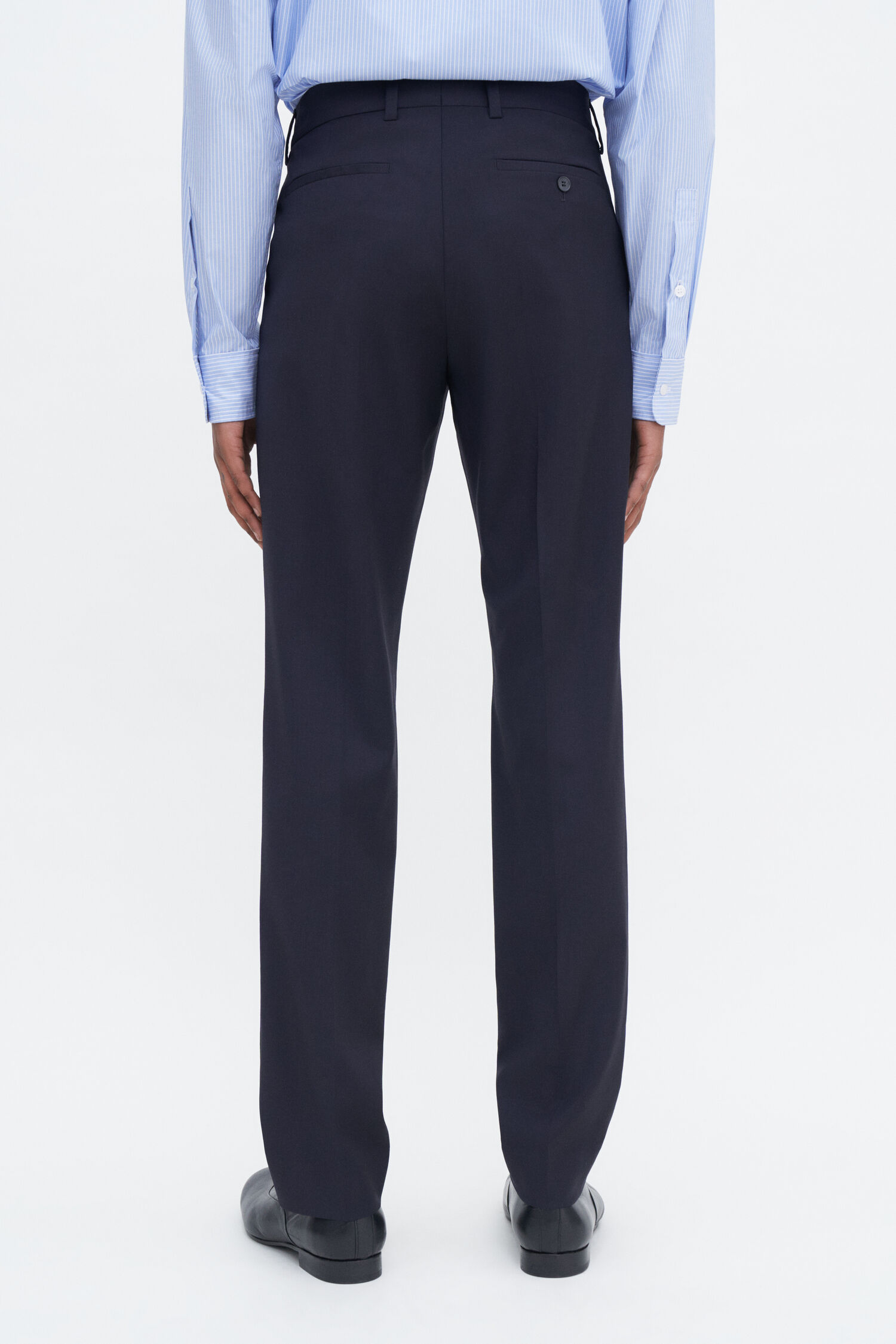 Slim Tapered Wool Trousers