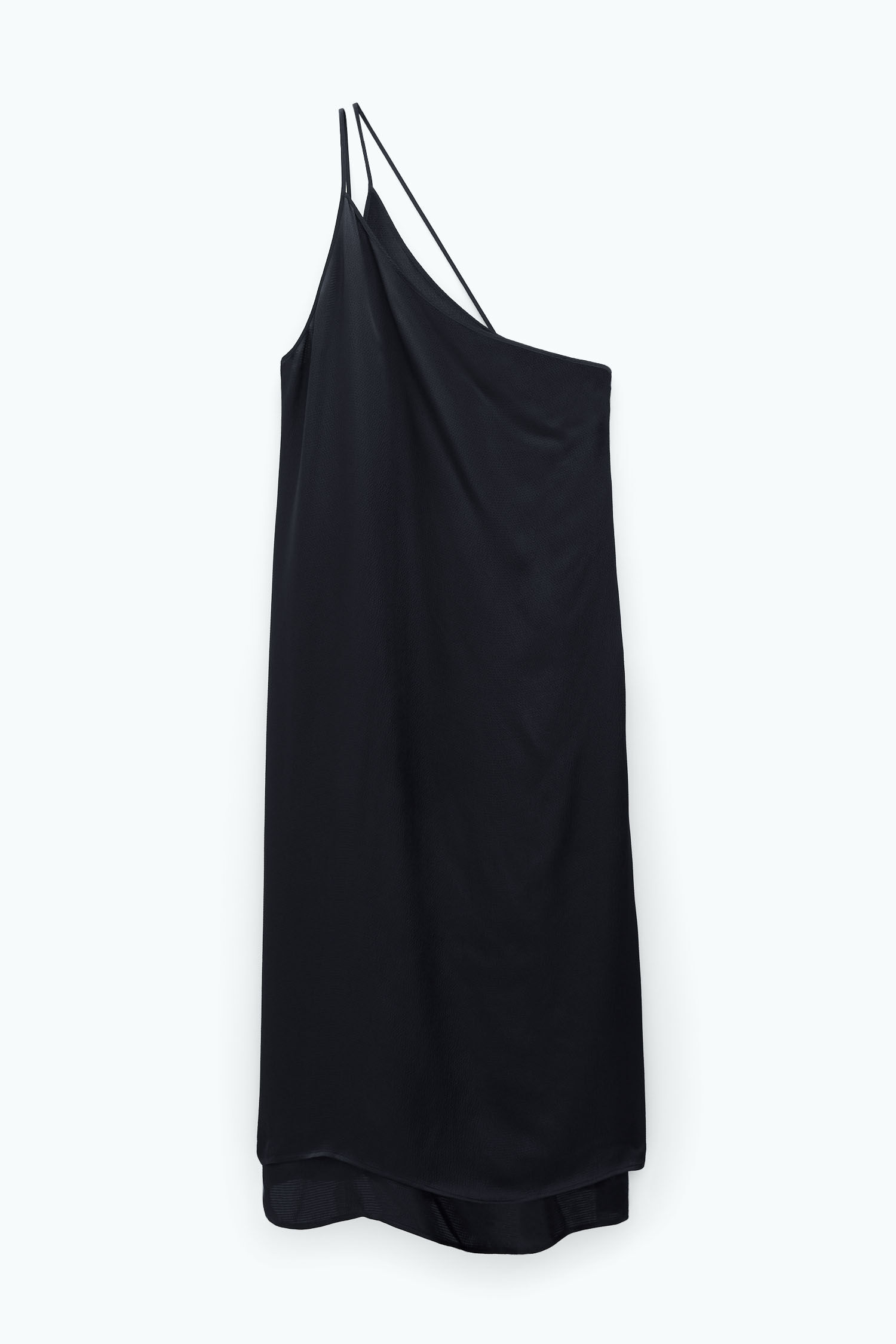 Asymmetric Seersucker Dress