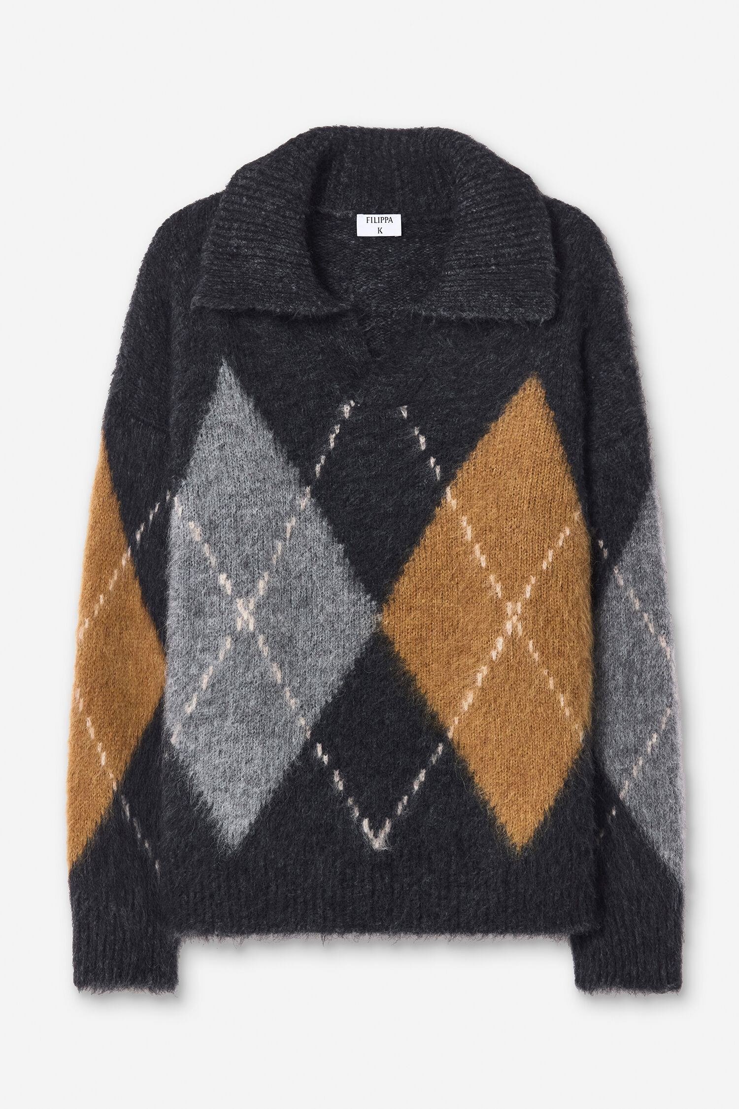 Alpaca Check Sweater