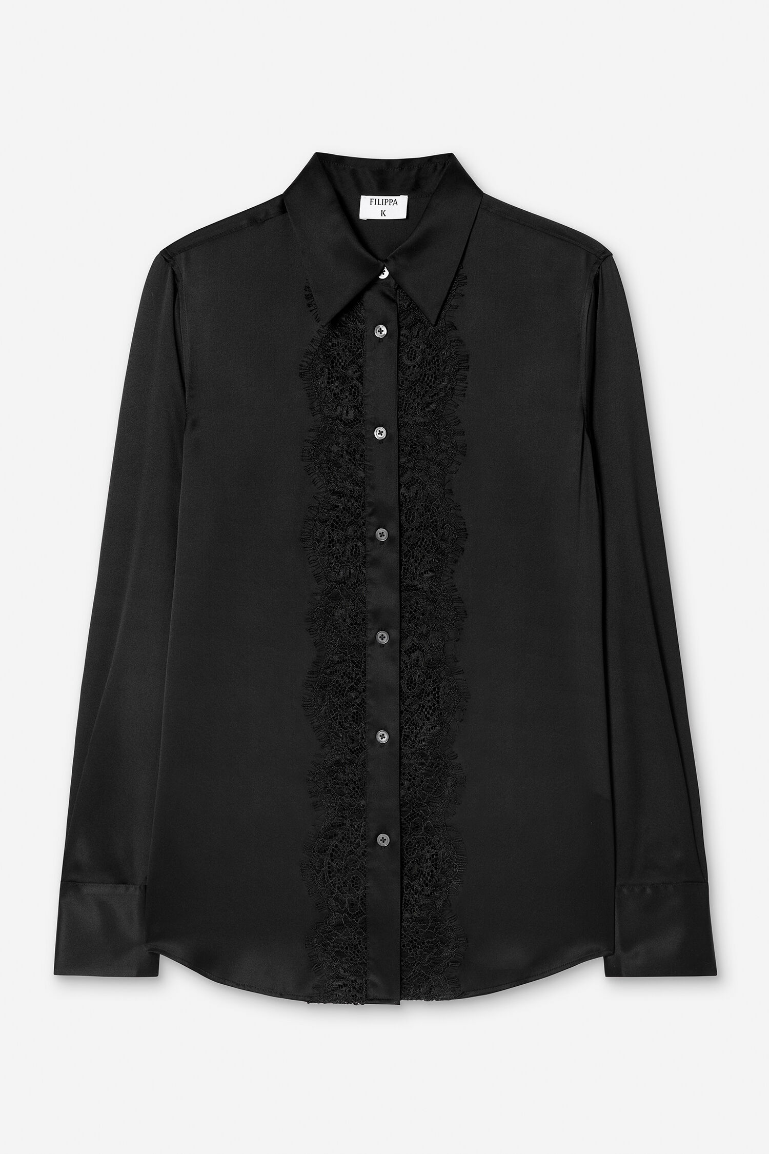 Vertical Lace Detail Shirt