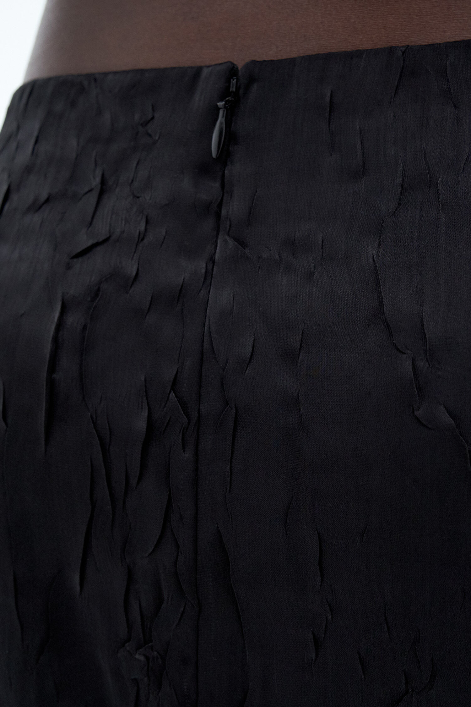 Crinkled Pencil Skirt