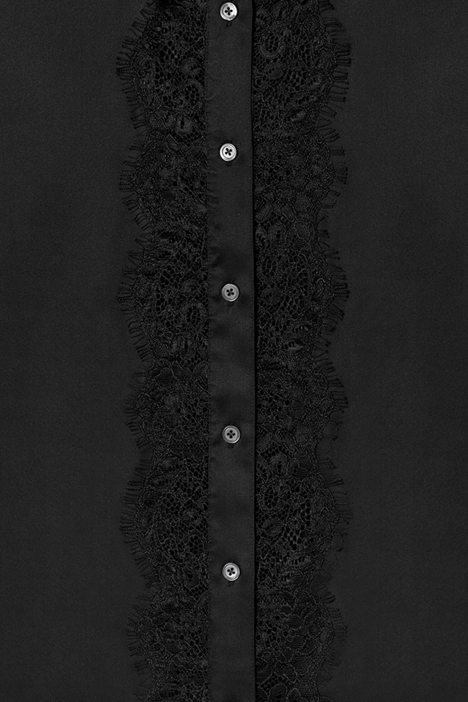 Vertical Lace Detail Shirt