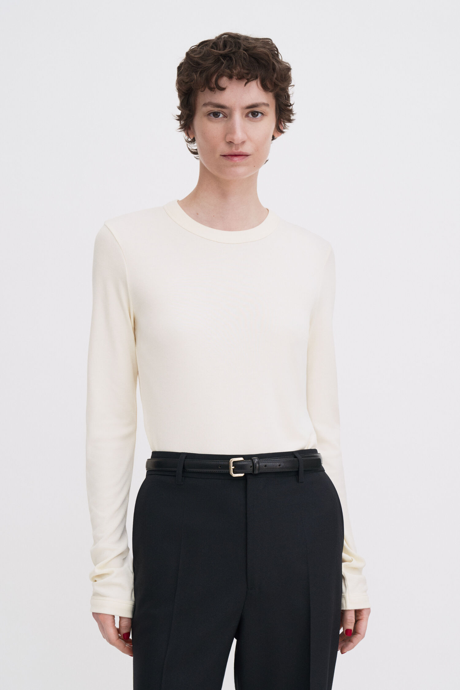 Soft Ribbed Jersey Top