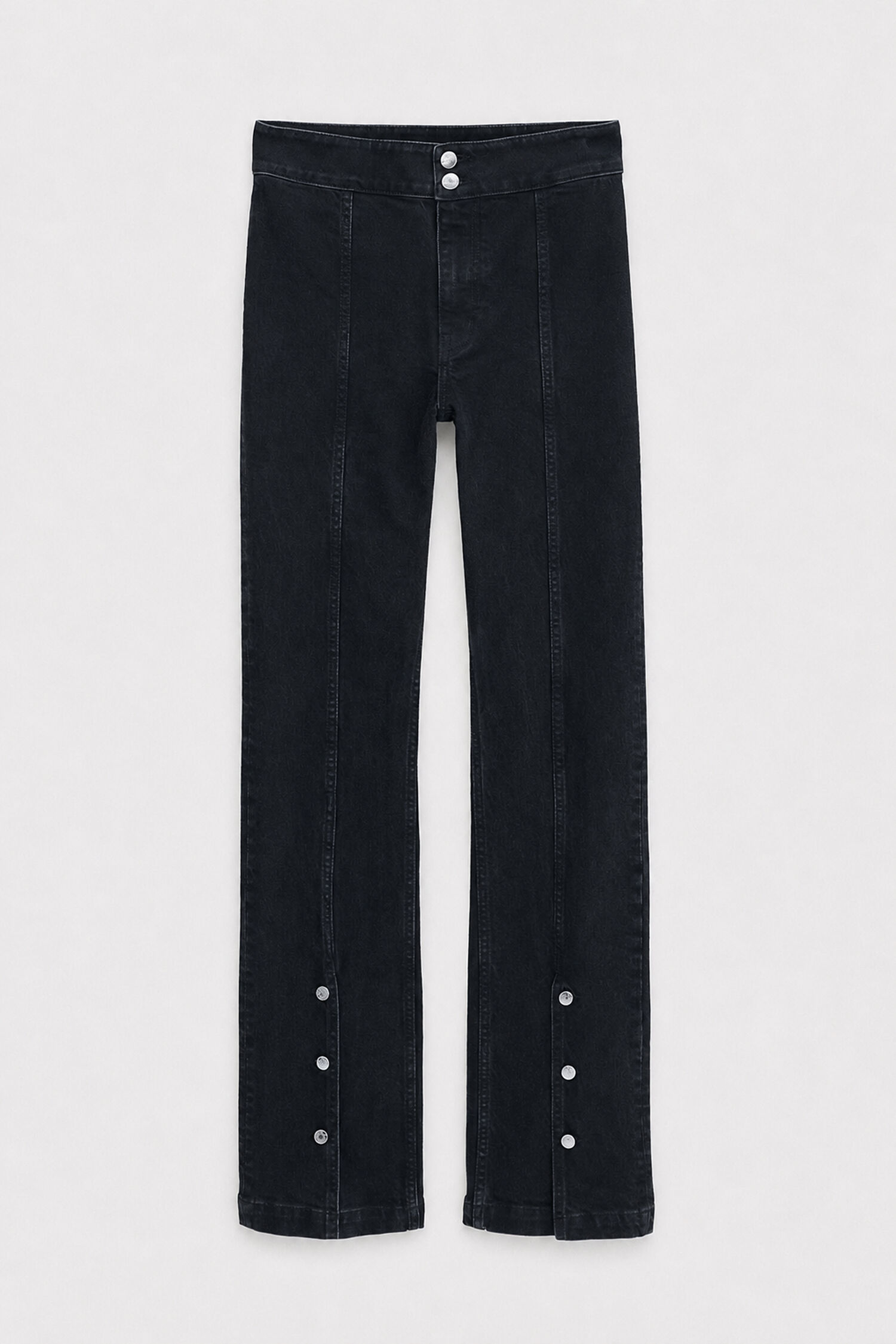 90s Stretch Button Front Jeans