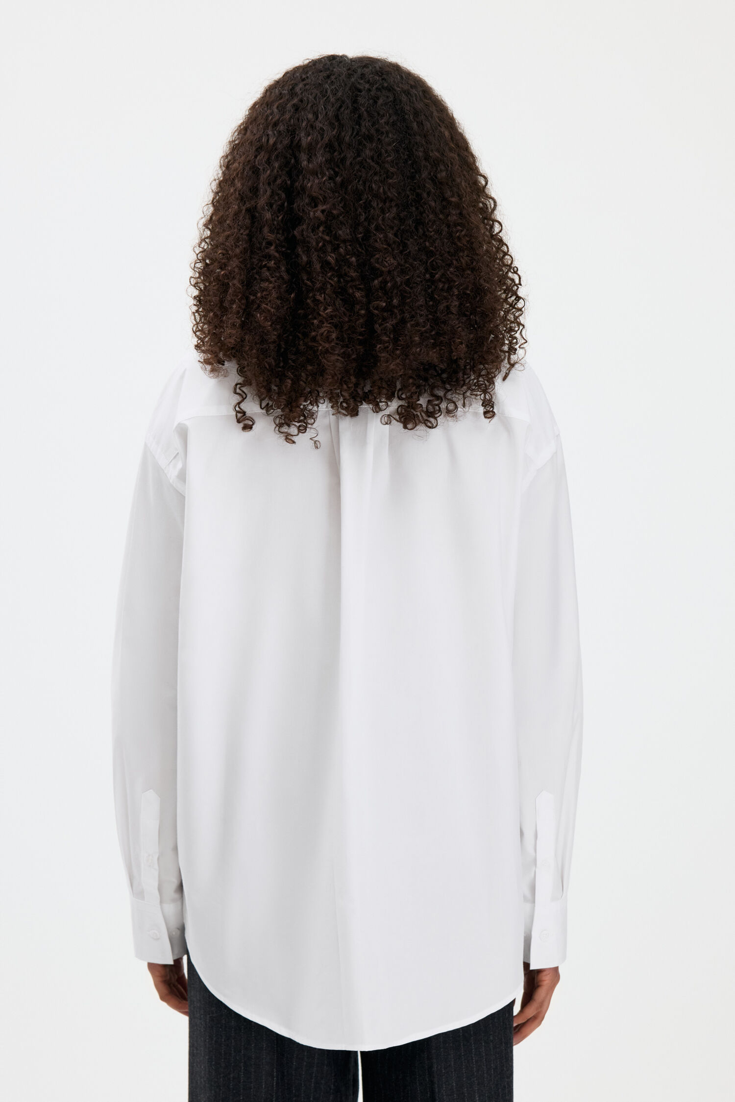 Pleated Poplin Shirt