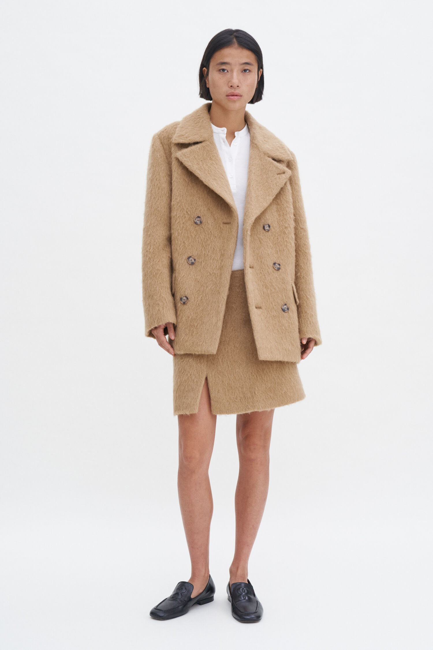 Hairy Wool Blend Jacket
