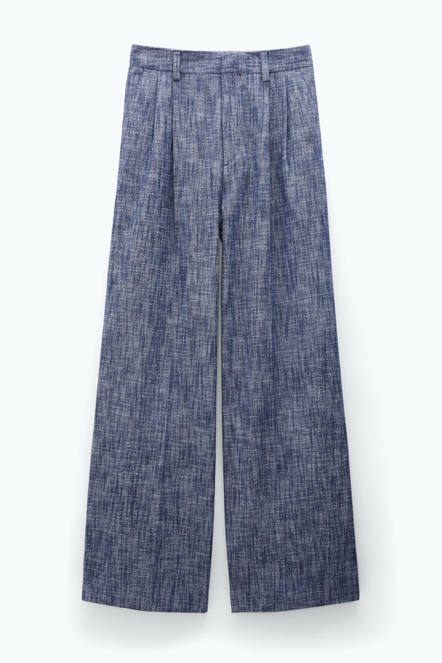 Darcey Textured Trousers - Navy/White | Filippa K